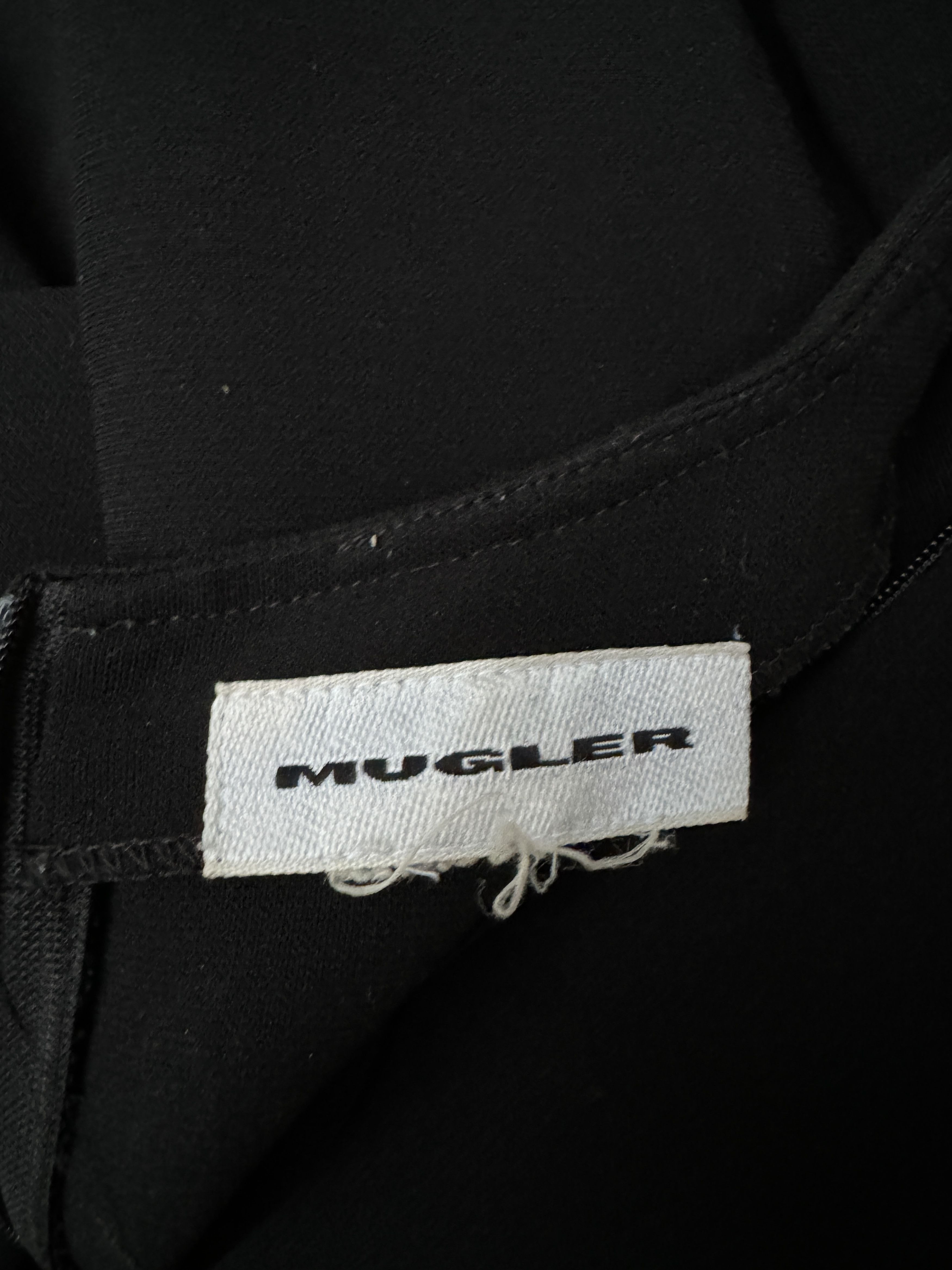 Thierry Mugler 1990s Black Wide-Leg Jumpsuit Size M / US 6-8 / IT 42-44 - 6 Thumbnail