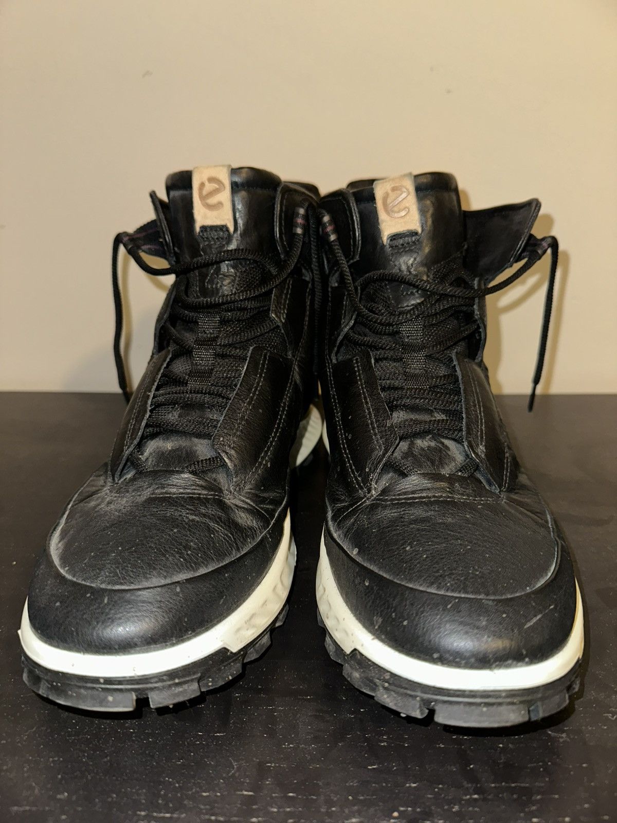 Ecco Men’s Ecco Boots Black/White Size 11 Size US 11 / EU 44 - 4 Thumbnail