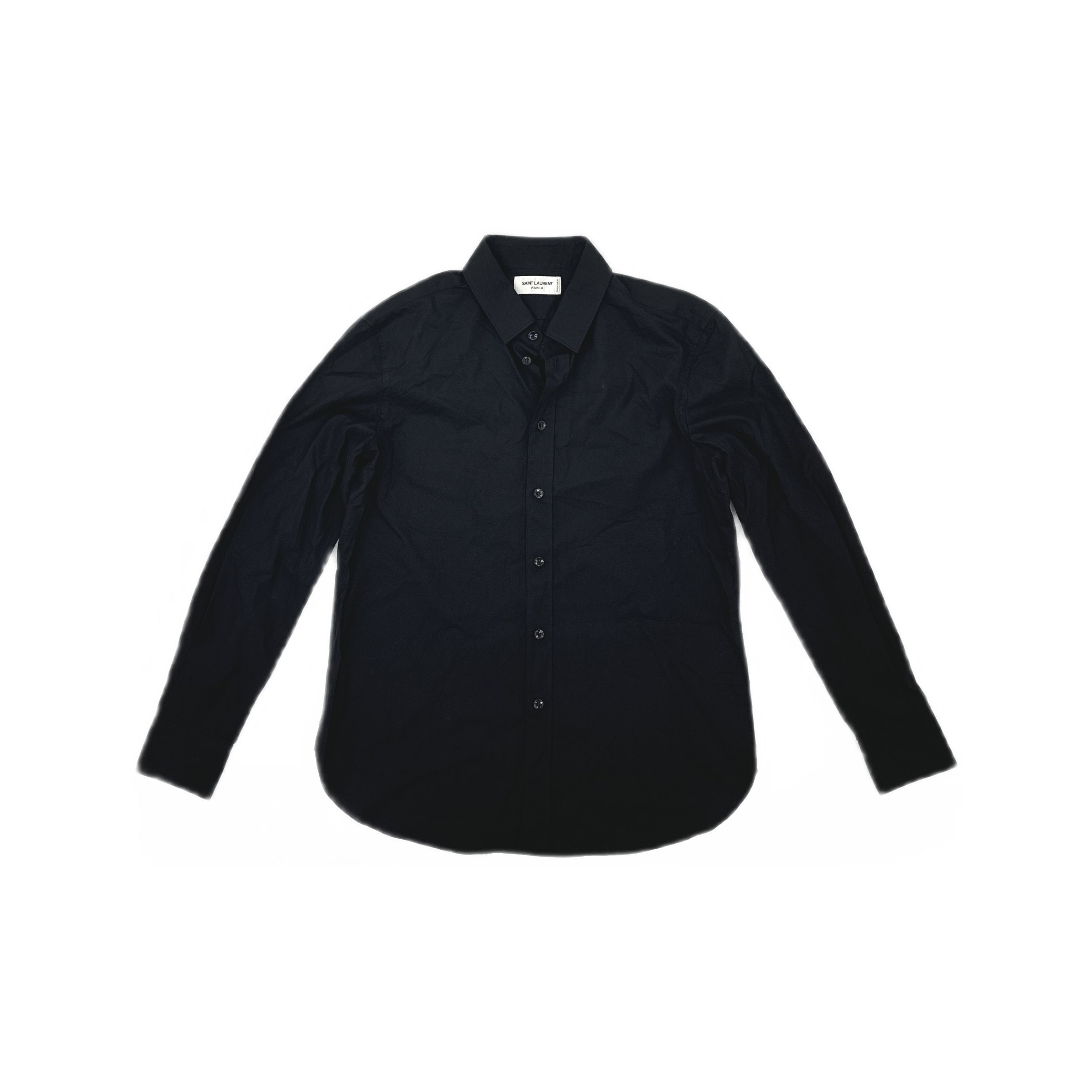 Saint Laurent Paris Saint Laurent Black Button Up Shirt Size M Size US XXS / EU 40 - 1 Thumbnail