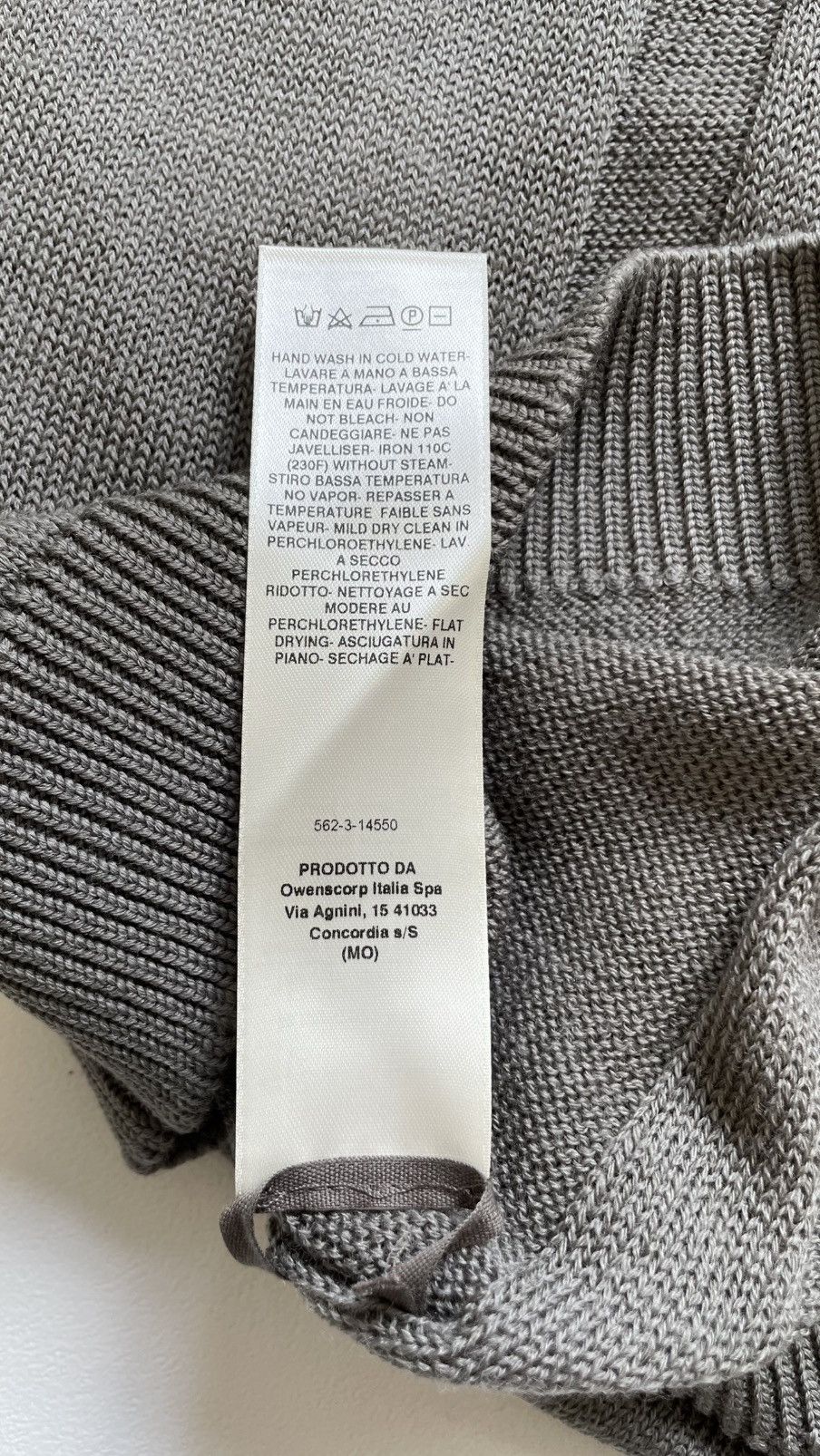 Rick Owens S/S 20 ‘Tecuatl’ Panelled Wool Sweater Size US M / EU 48-50 / 2 - 9 Thumbnail