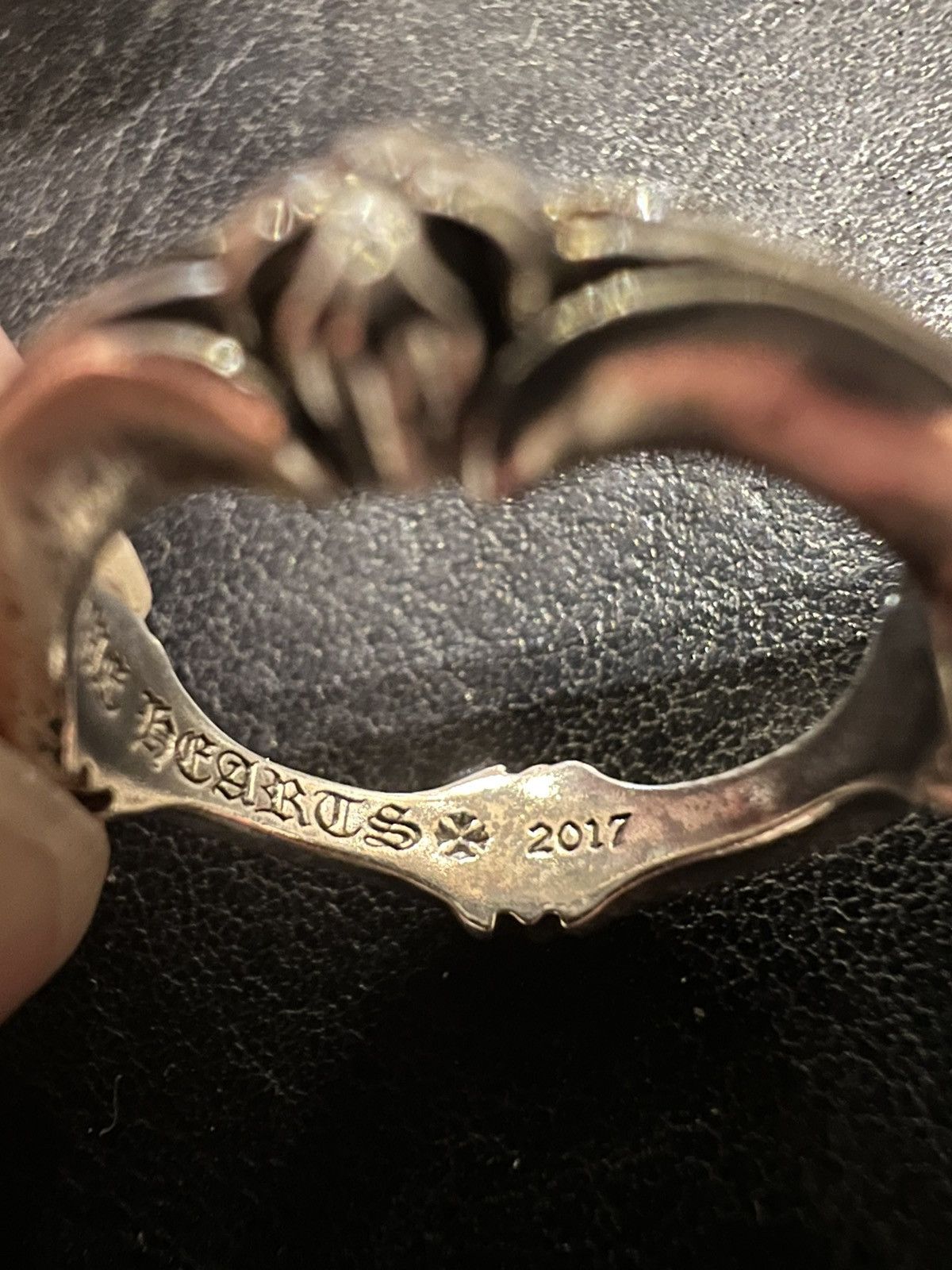 Chrome Hearts Chrome Hearts Diamond Bone Ring Silver Size ONE SIZE - 10 Thumbnail