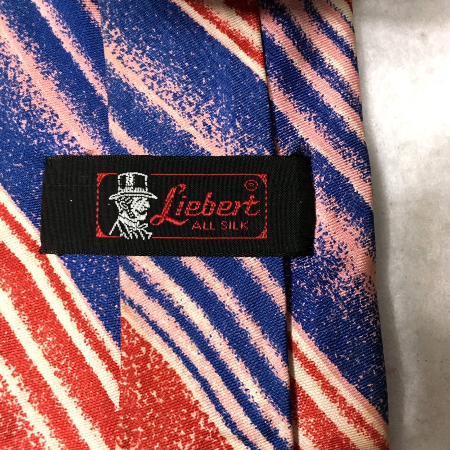 Vintage VINTAGE Liebert Necktie Tie pink Blue 70s Mod Retro Disco Size ONE SIZE - 2 Thumbnail