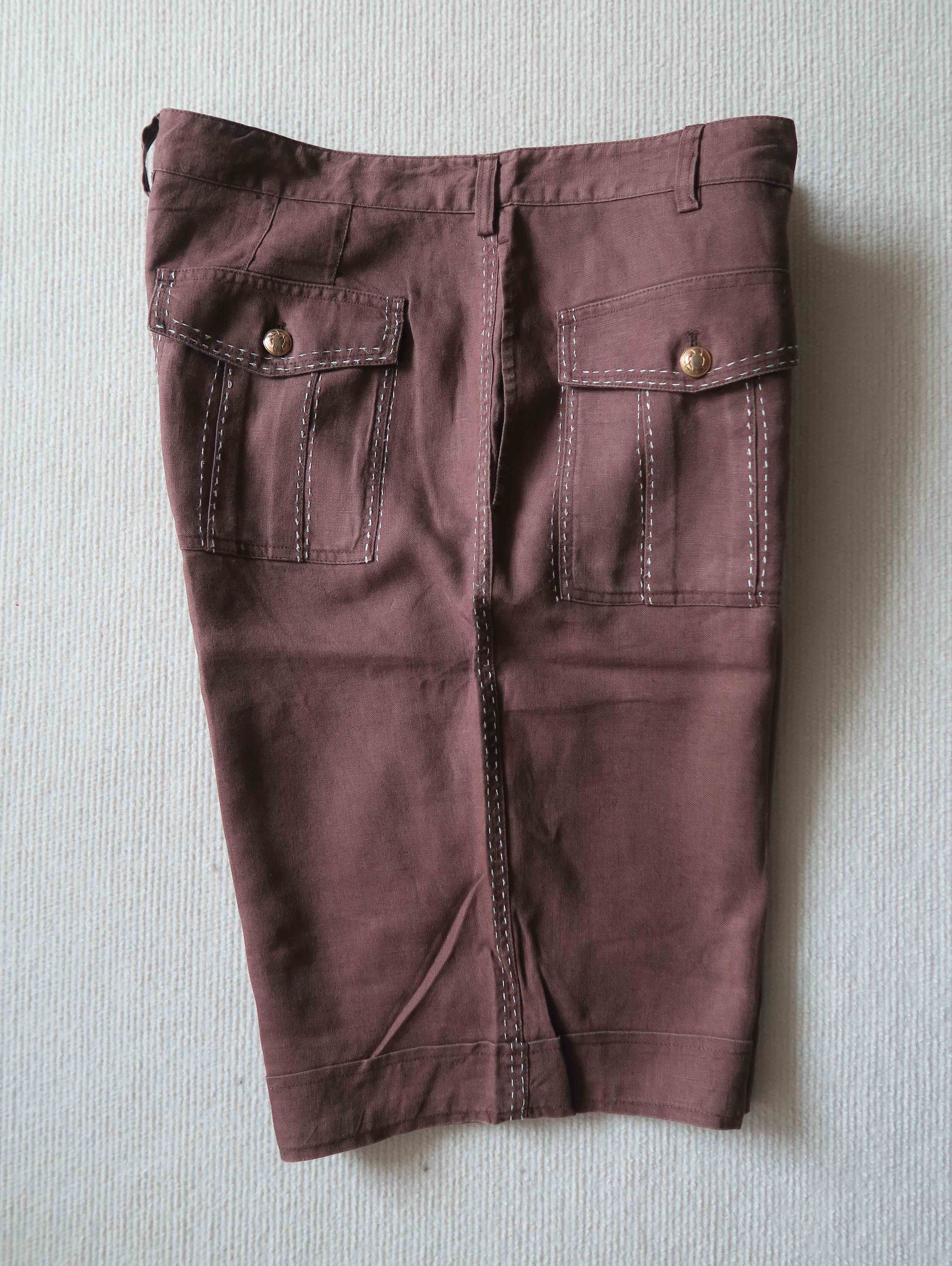 Roberto Cavalli Roberto Cavalli Italy Linen Shorts Size US 36 / EU 52 - 5 Thumbnail