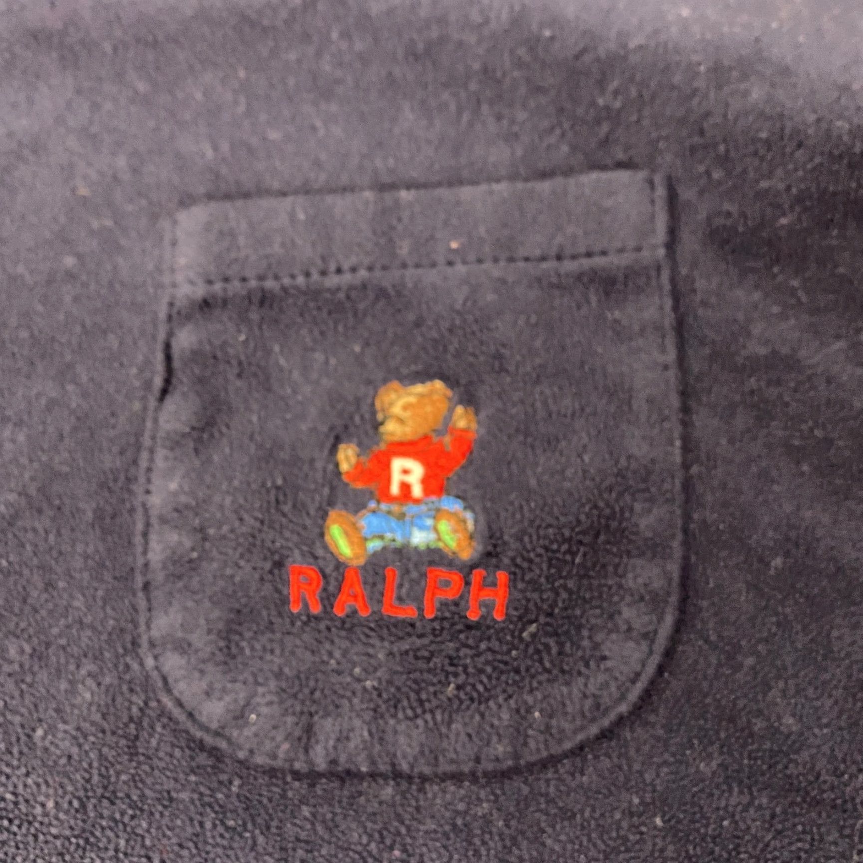 Ralph Lauren Ralph Lauren Pajama Top Boys L Navy Bear Pocket Lounge Sleep Shirt Size US L / EU 52-54 / 3 - 2 Thumbnail