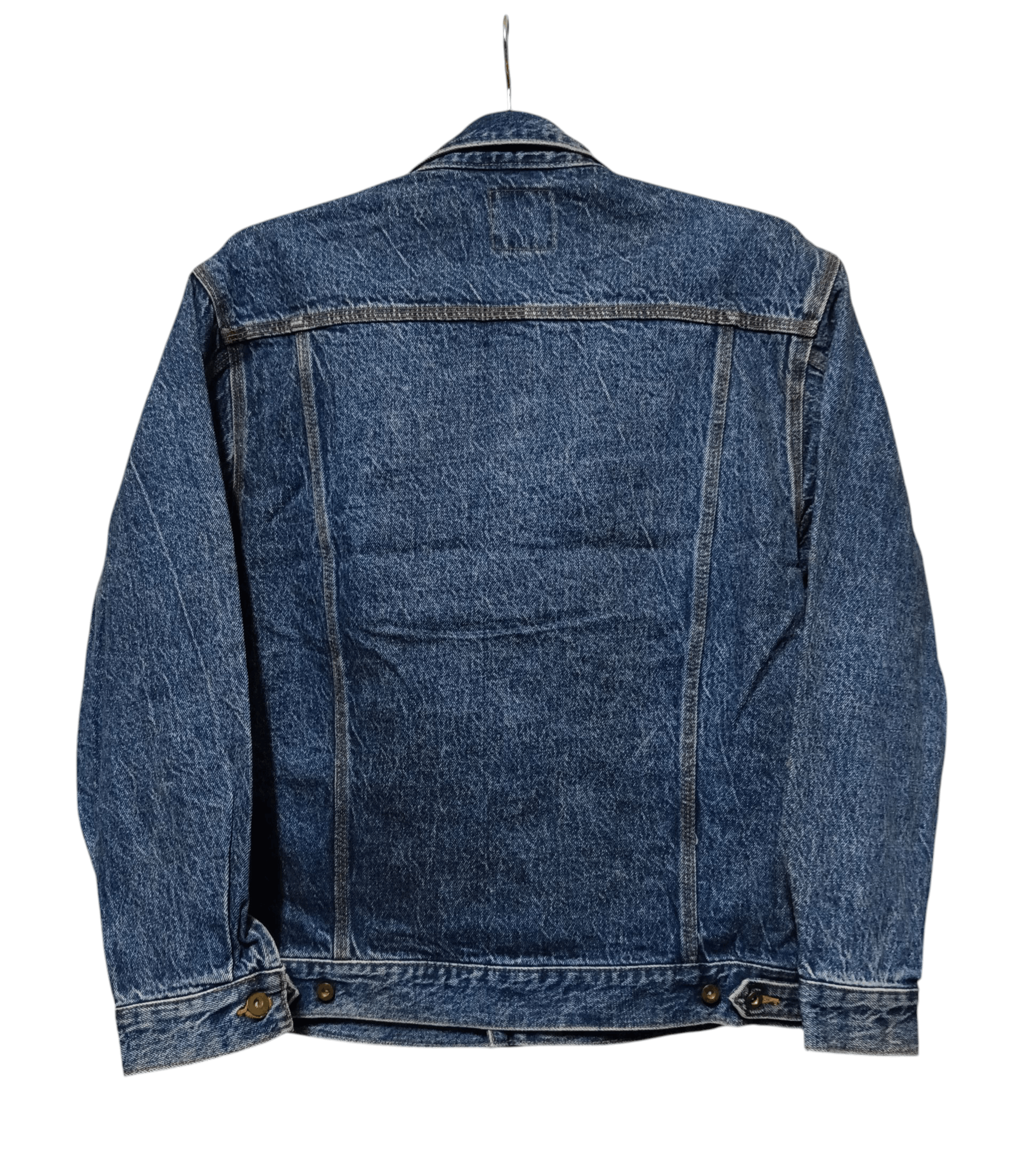 Japanese Brand Sensitive by Bobson Co. Ltd Pleated Denim Jacket 90s Size US M / EU 48-50 / 2 - 2 Thumbnail