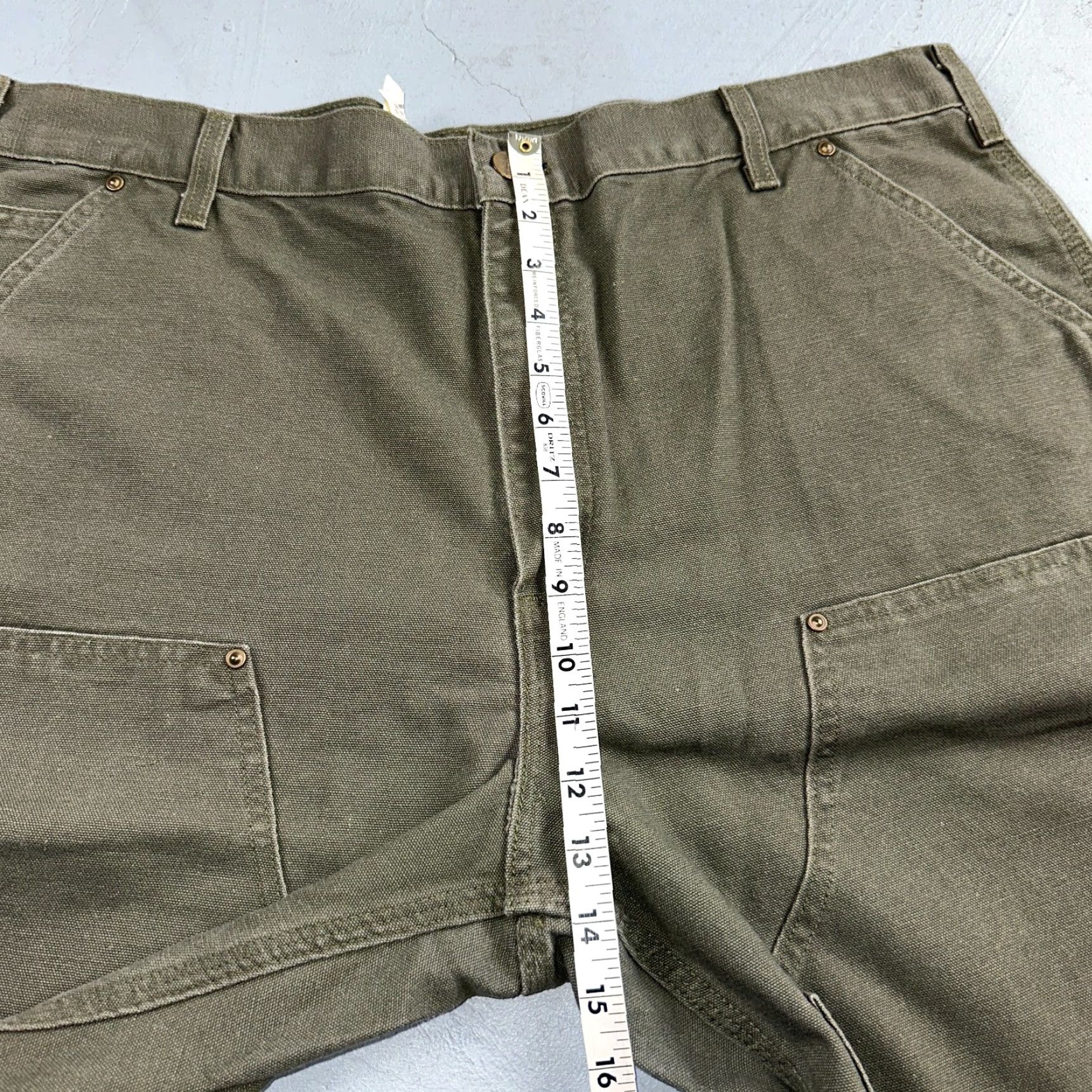 Carhartt VINTAGE Carhartt 40x32 Canvas Carpenter Pants Men Green Y2K Workwear Regular Fit Size US 40 / EU 56 - 6 Thumbnail
