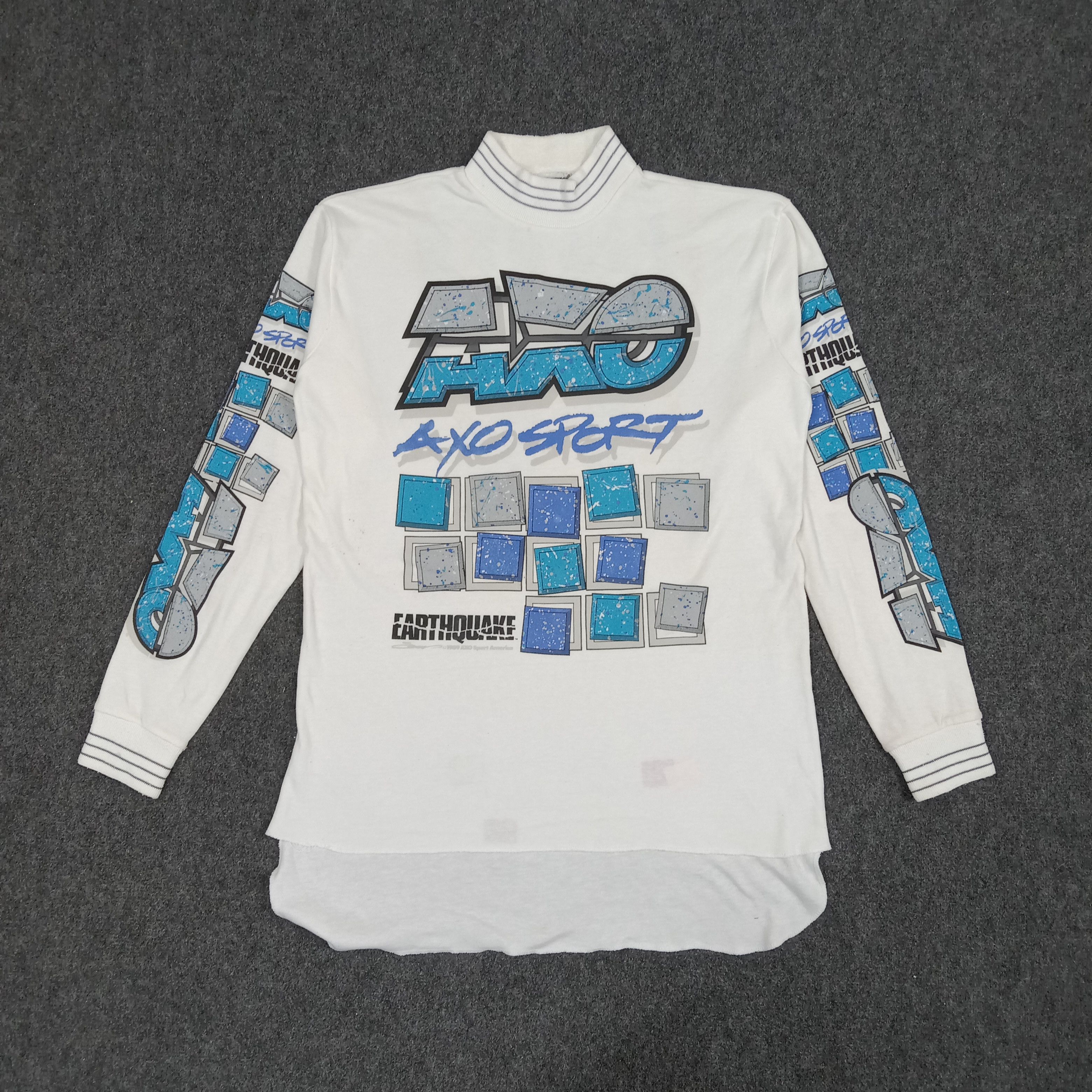 Vintage AXO Sports Earthquake Outdoor Long Sleeve Tshirt Size US L / EU 52-54 / 3 - 1 Thumbnail