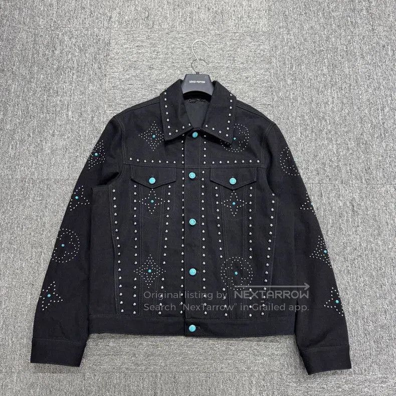Louis Vuitton Louis Vuitton Denim Jacket with Studs. Size US L / EU 52-54 / 3 - 1 Thumbnail