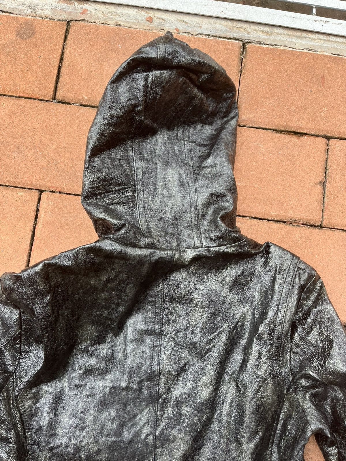 Tornado Mart vintage tornado mart Long Trench leather Jacket parkan Size US L / EU 52-54 / 3 - 18 Thumbnail