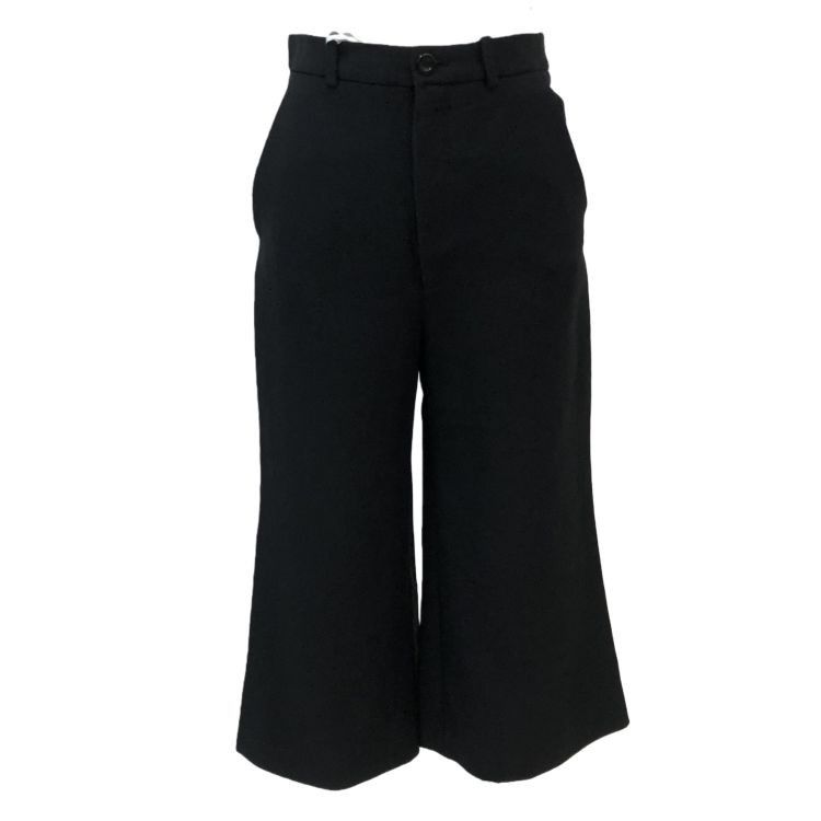 Gucci Gucci Black Wool Silk Pants Size 38 Size 26" / US 2 / IT 38 - 1 Thumbnail