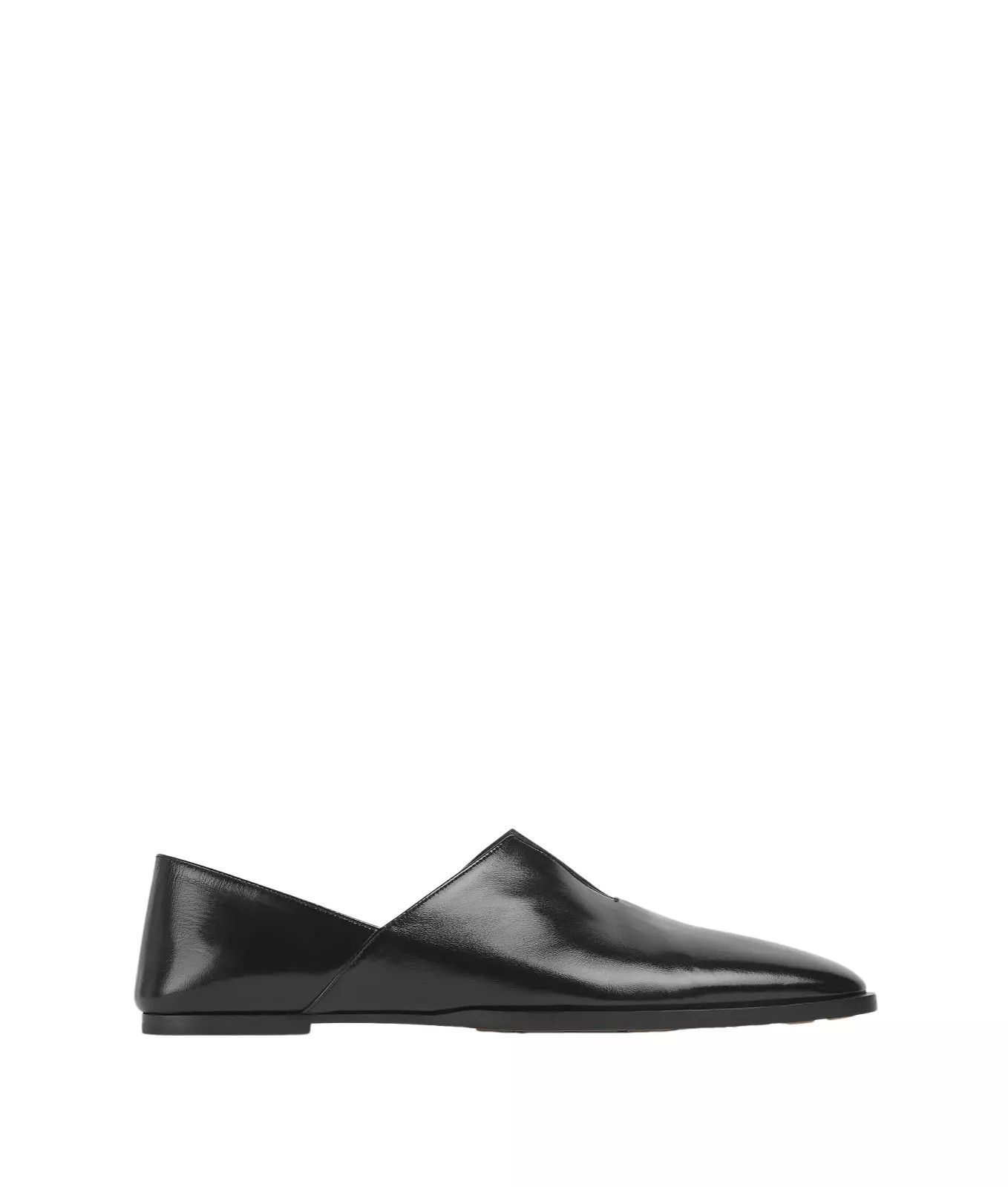 BOTTEGA VENETA Cha-Cha Black Leather Slippers New Auth