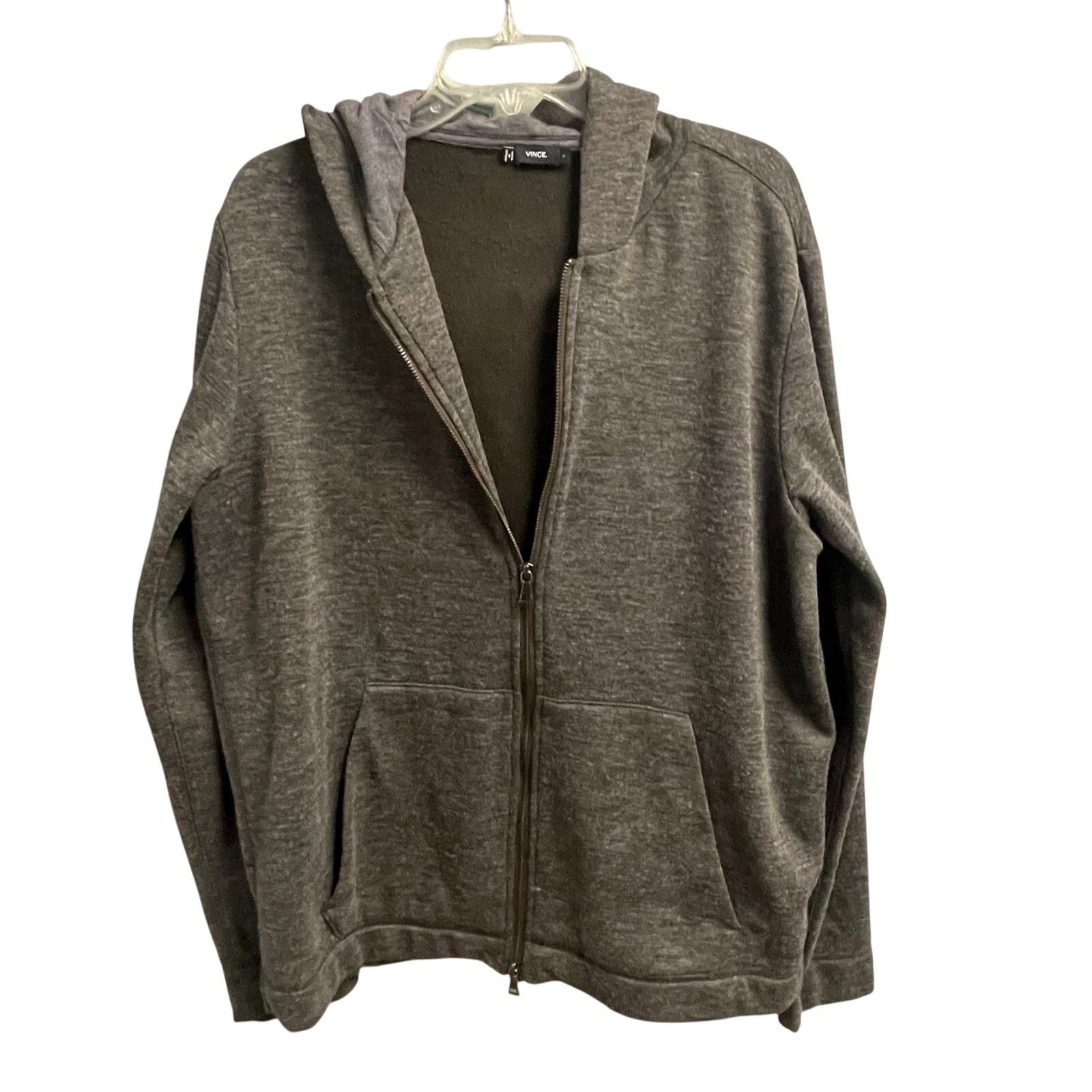 Vince Vince Mens Full Zip Hooded Jacket Size Large Sweatshirt Size US L / EU 52-54 / 3 - 1 Thumbnail