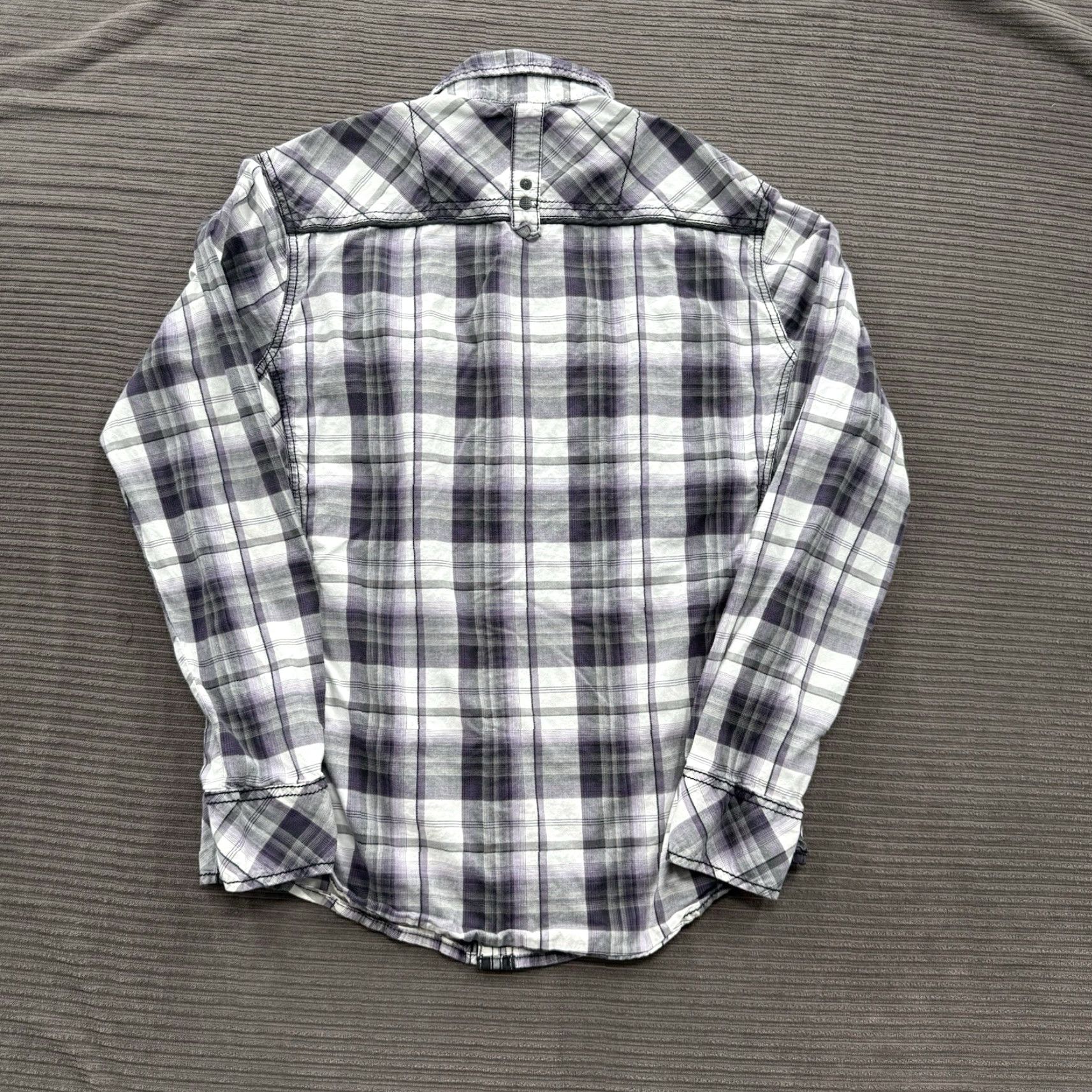 Vintage BKE Buckle Shirt Mens Medium Plaid Cotton Athletic Fit Long Sleeve Button Up Size US M / EU 48-50 / 2 - 2 Thumbnail