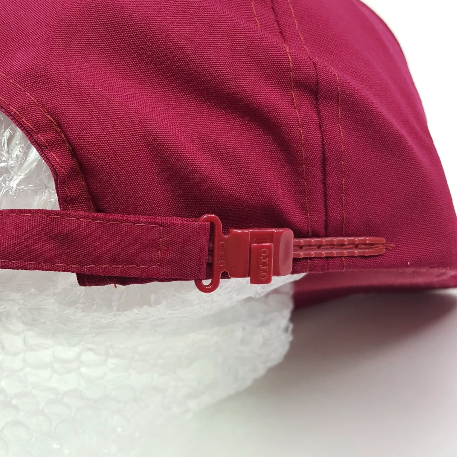 Vintage VINTAGE Otto Trucker Hat Red Adjustable Strap 90s 80s Retro Cap Canvas Nylon Polyester Unisex Mens Hat Size ONE SIZE - 6 Thumbnail