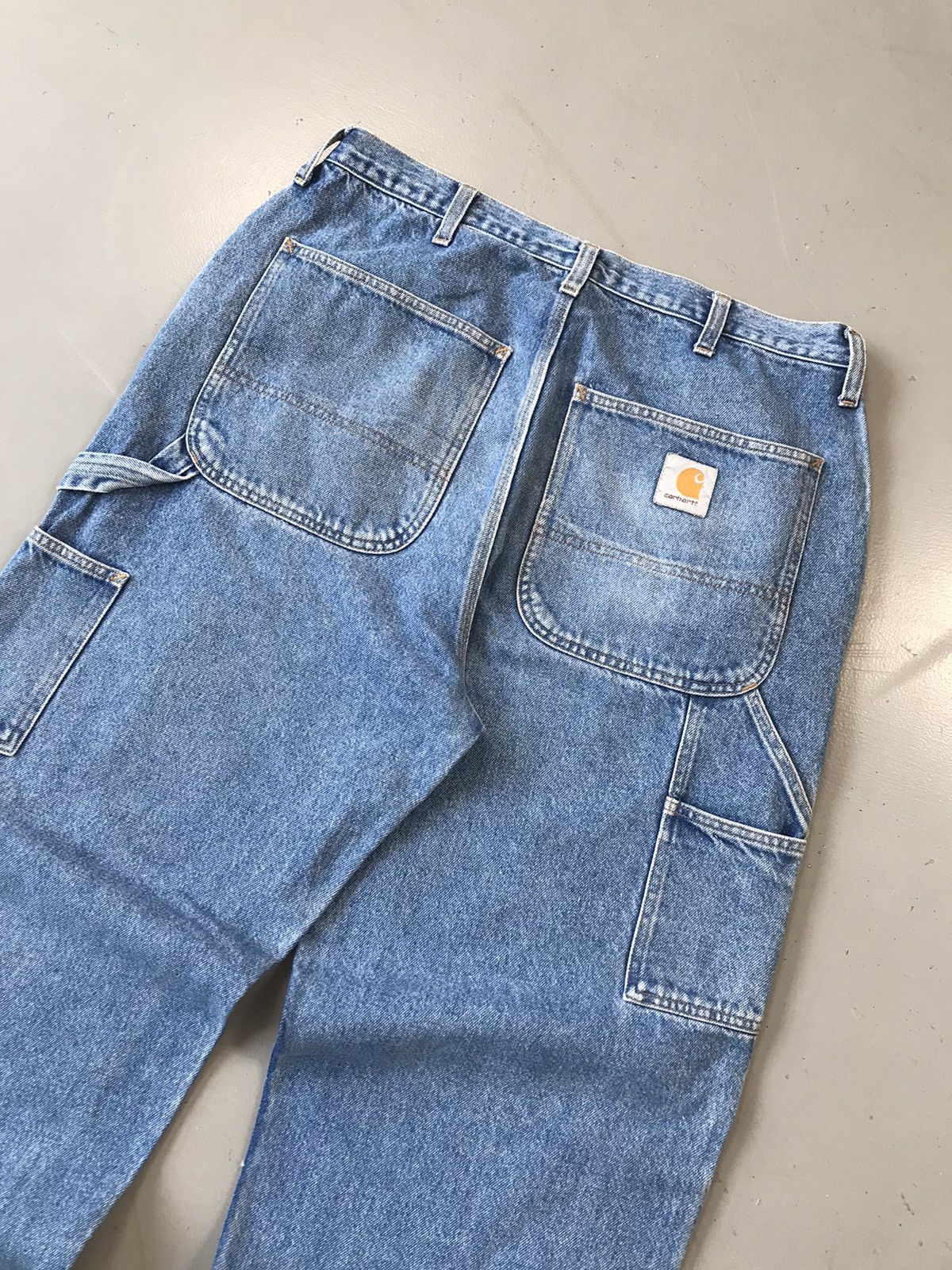 Carhartt × Vintage Vintage Carhartt B85 DNM double knee carpenter denim Size US 34 / EU 50 - 10 Thumbnail