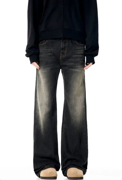 Hypebeast × Japanese Brand × Jean American men's heavy-duty retro wide-leg bootcut jeans Size US 32 / EU 48 - 1 Thumbnail