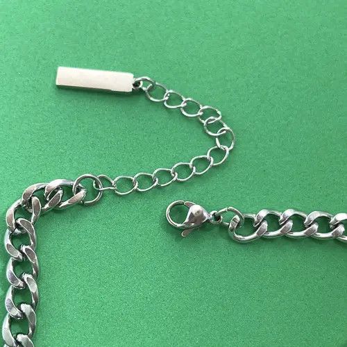 Designer × Jewelry Titanium Steel Link Chain Bracelet for Men Women Size ONE SIZE - 4 Thumbnail