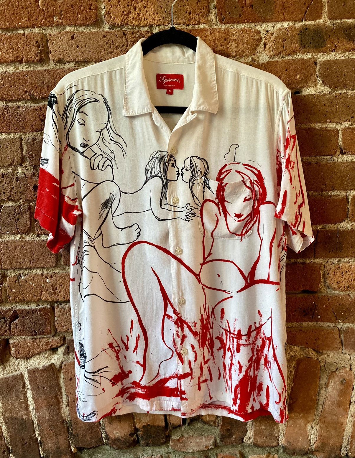 Supreme Supreme Rita Ackermann Rayon S/S Shirt | Grailed