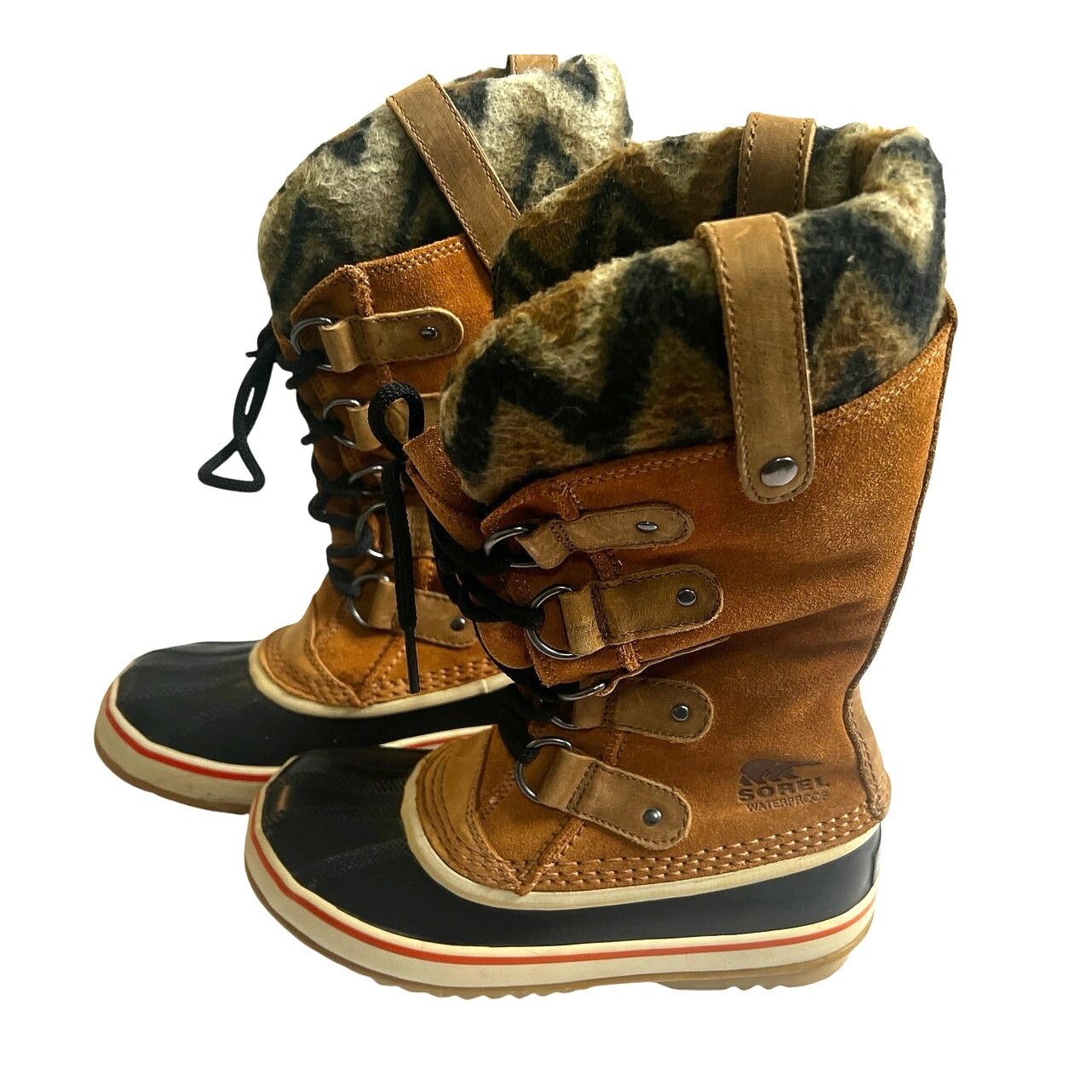 SOREL Sorel Joan Of Arctic Knit II Elk Waterproof Insulated Boots Size US 6 / IT 36 - 2 Thumbnail