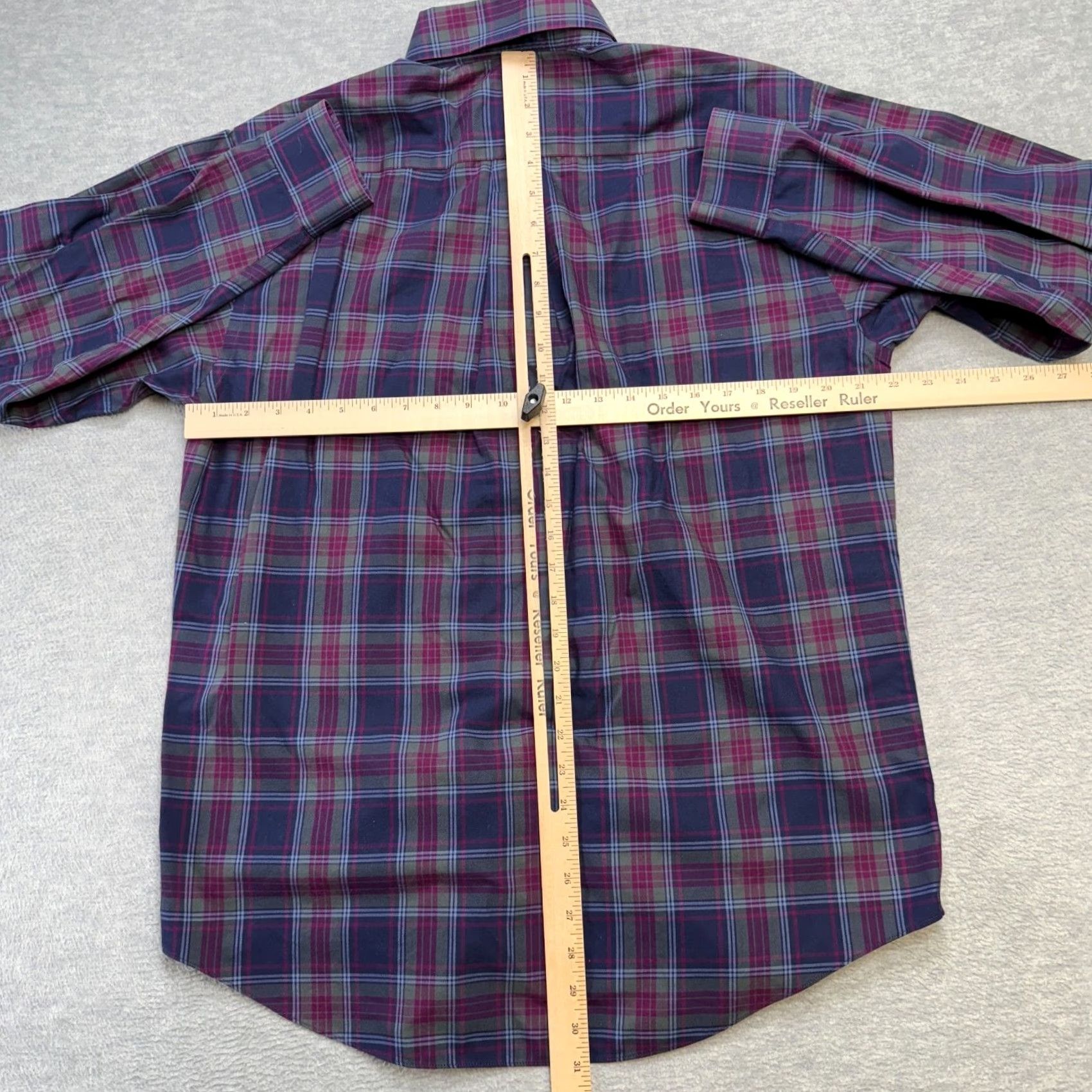Brooks Brothers Brooks Brothers Shirt Mens M Navy Purple Plaid 346 Button-Down Non-Iron Size US M / EU 48-50 / 2 - 7 Thumbnail