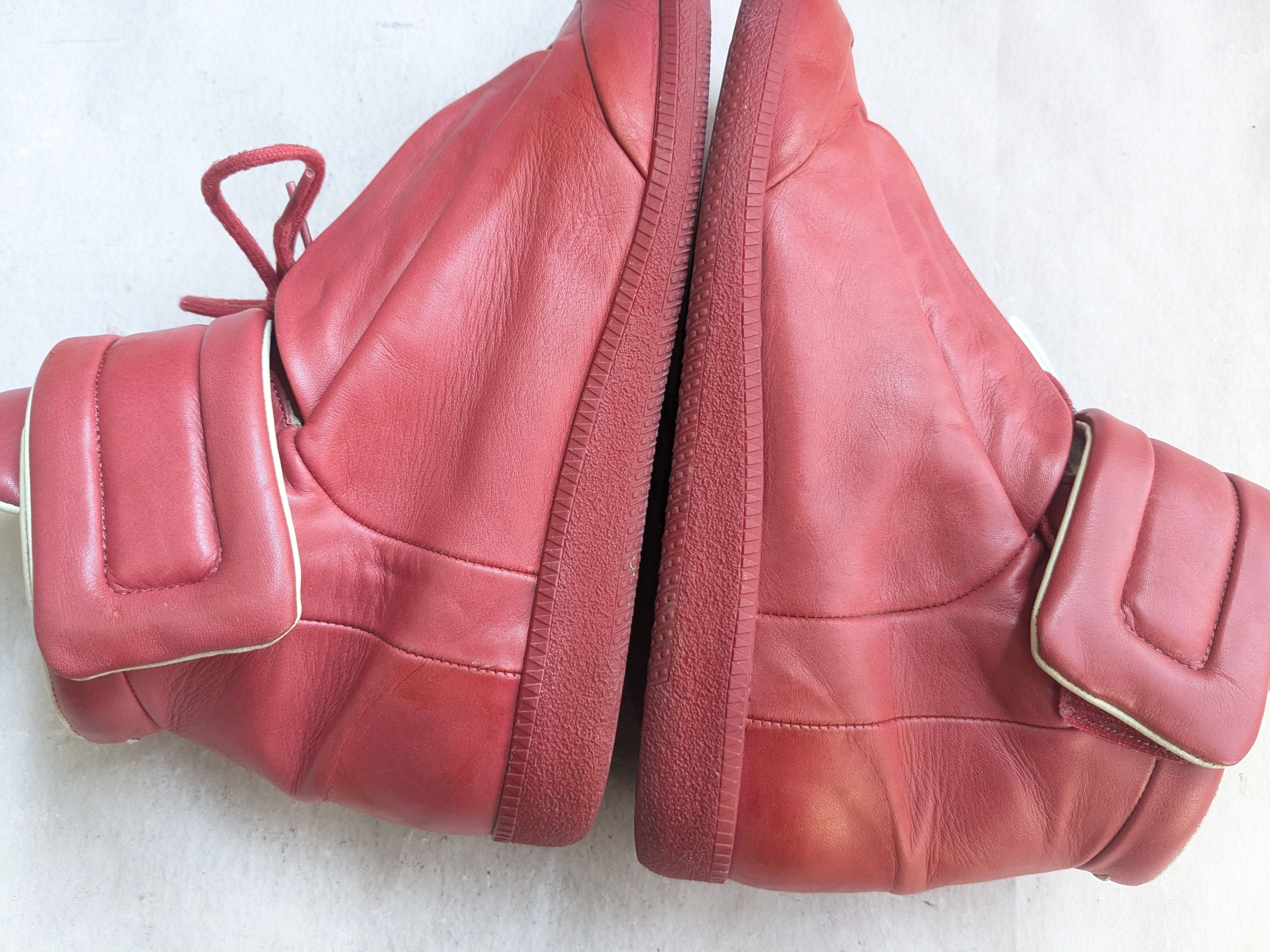 Maison Margiela Maison Margiela Future Red High Tops 9 42 Leather Size US 9 / EU 42 - 10 Thumbnail