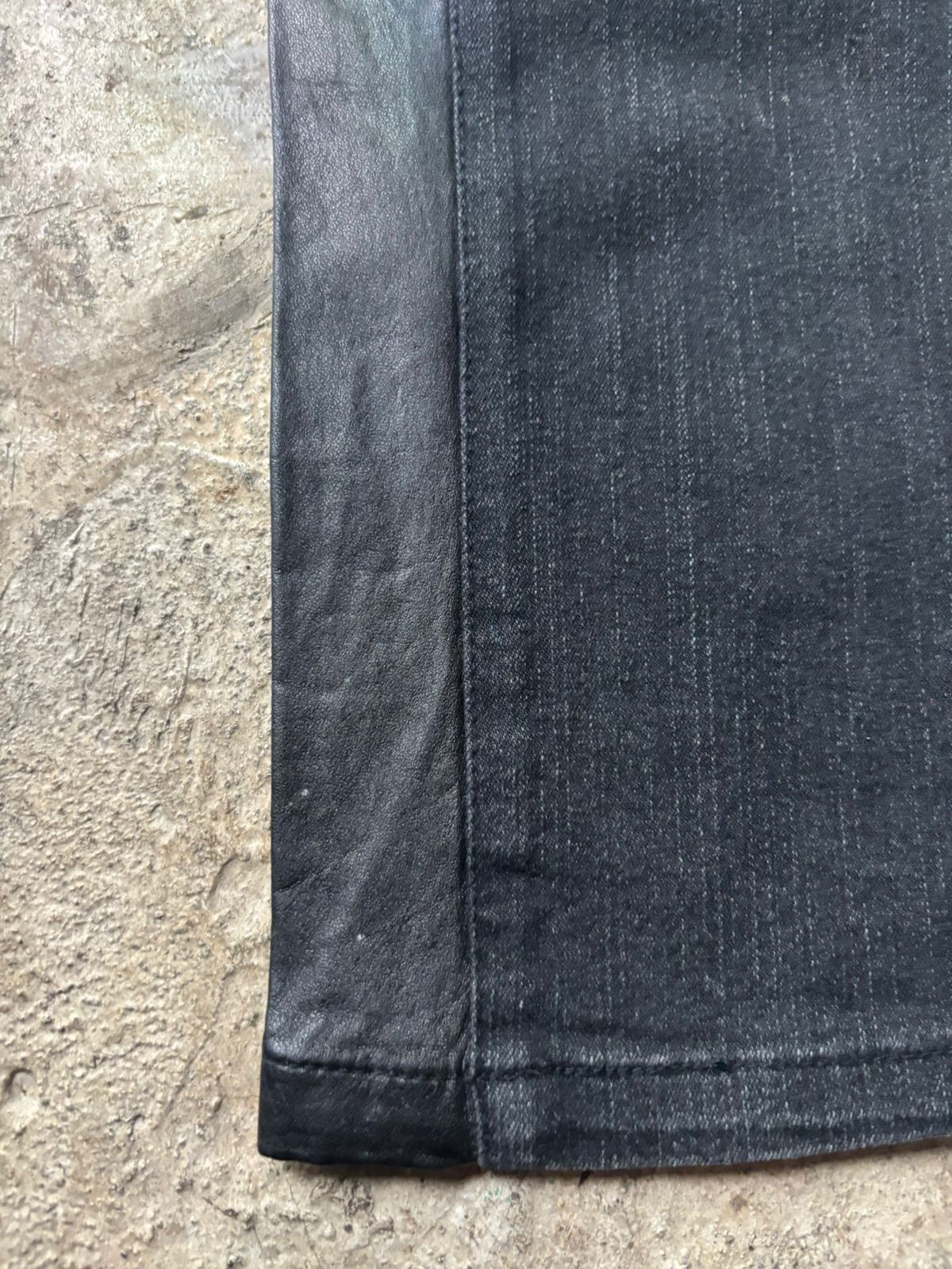 Japanese Brand 2000s Bajra Elastane Cow Skin Hybrid Jeans Size US 28 / EU 44 - 5 Thumbnail