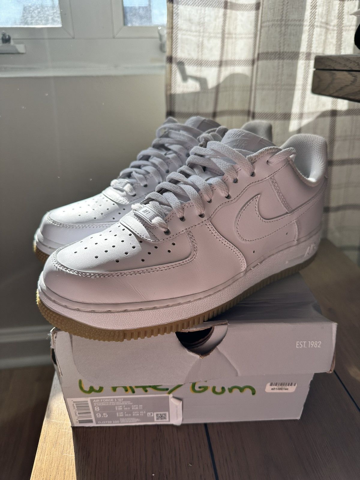 Nike Nike Air Force 1 white/gum Size US 8 / EU 41 - 4 Thumbnail