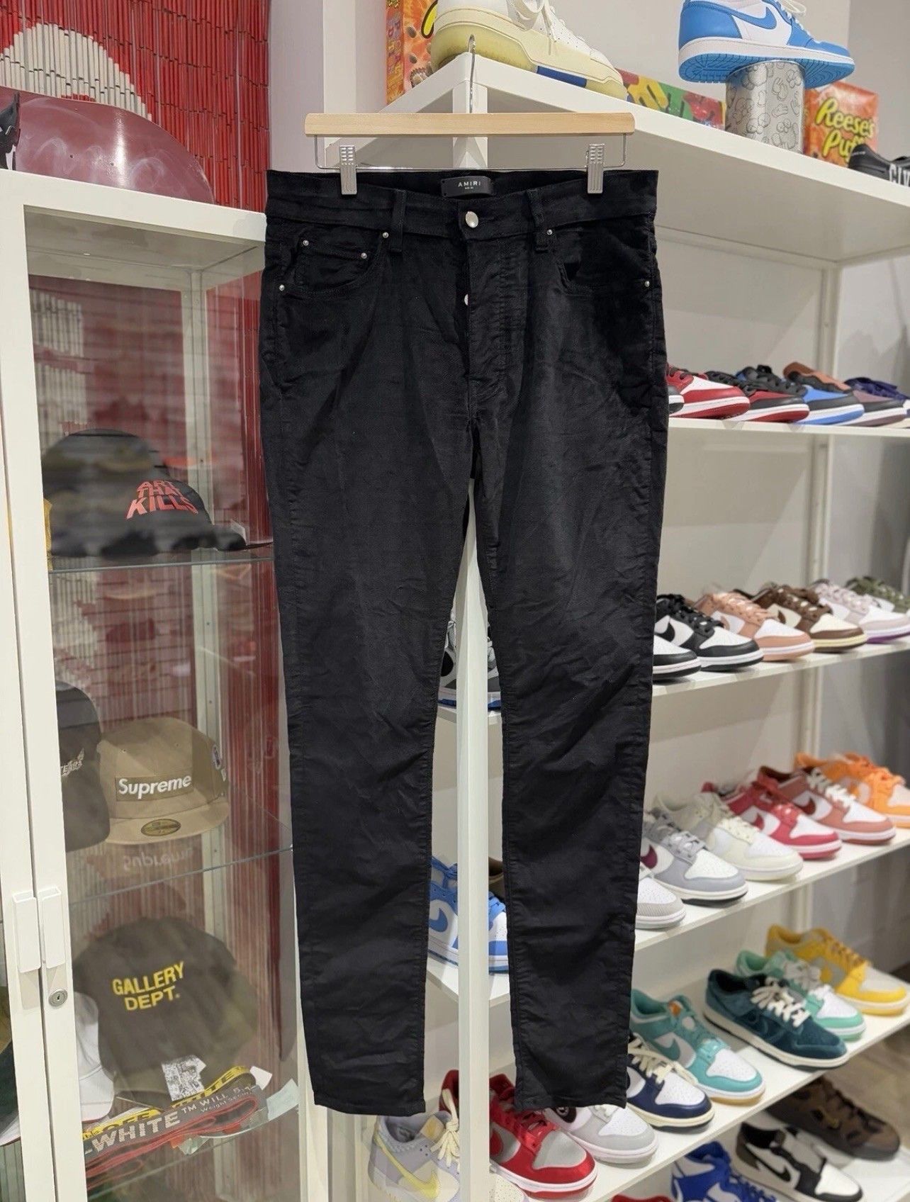 Amiri Amiri Suede Pants Black Size US 34 / EU 50 - 1 Thumbnail