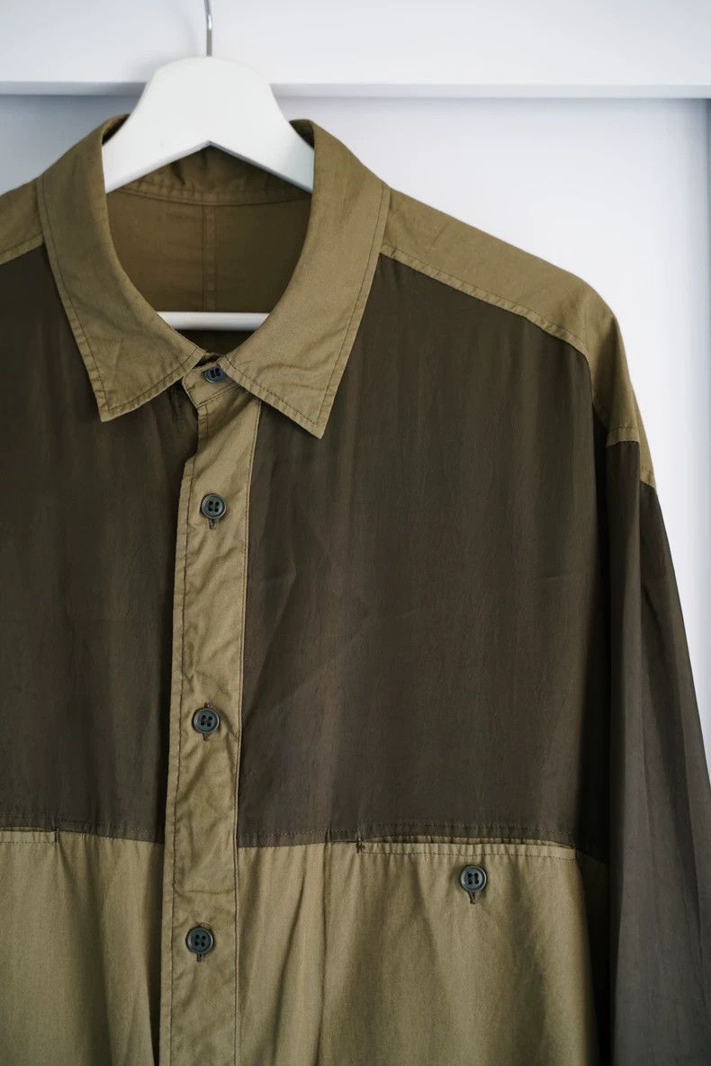 Yohji Yamamoto Yohji Yamamoto Yohji Yamamoto Green Long Sleeve Shirt Size US M / EU 48-50 / 2 - 3 Thumbnail