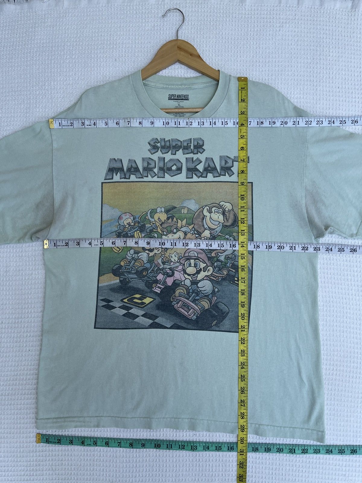 Cartoon Network × Nintendo × Vintage Last Drop🔥Rare🔥Vintage NINTENDO SUPER MARIO KART T-Shirt Size US XL / EU 56 / 4 - 11 Thumbnail