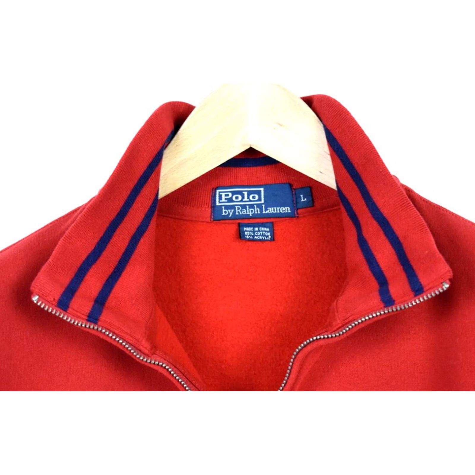 Polo Ralph Lauren Polo By Ralph Lauren Sweatshirt Men Large 1/4 Zip Red Pullover Stretchy Shirt Size US L / EU 52-54 / 3 - 4 Thumbnail