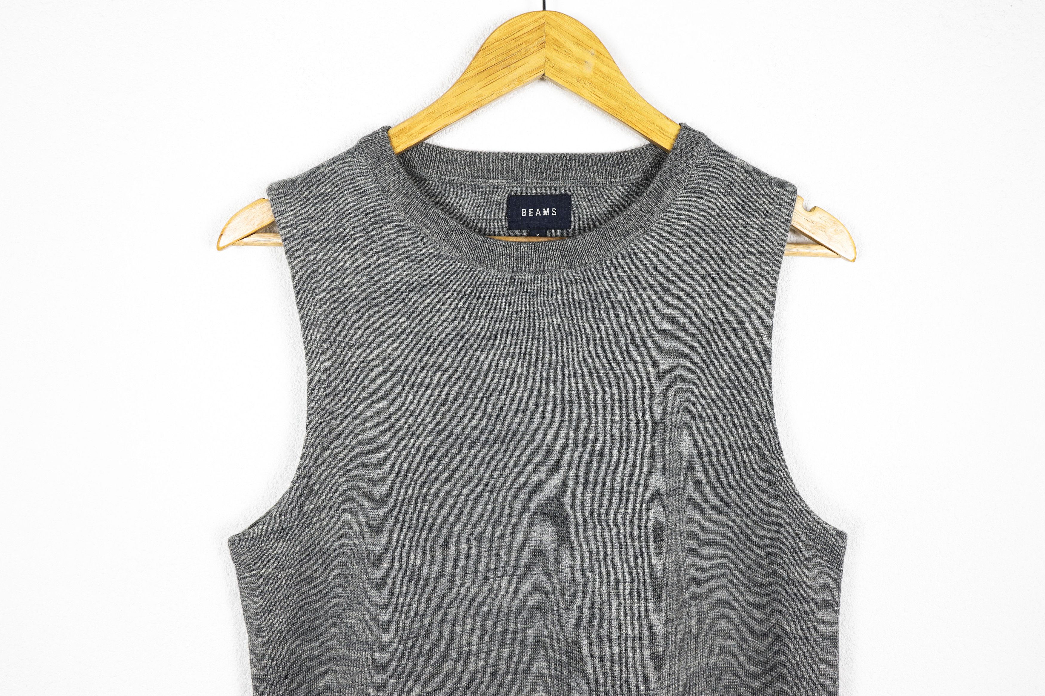 Beams Japan × Beams Plus Beams Plus Japan Wool Sleeveless Vest Sweater Size US S / EU 44-46 / 1 - 2 Thumbnail