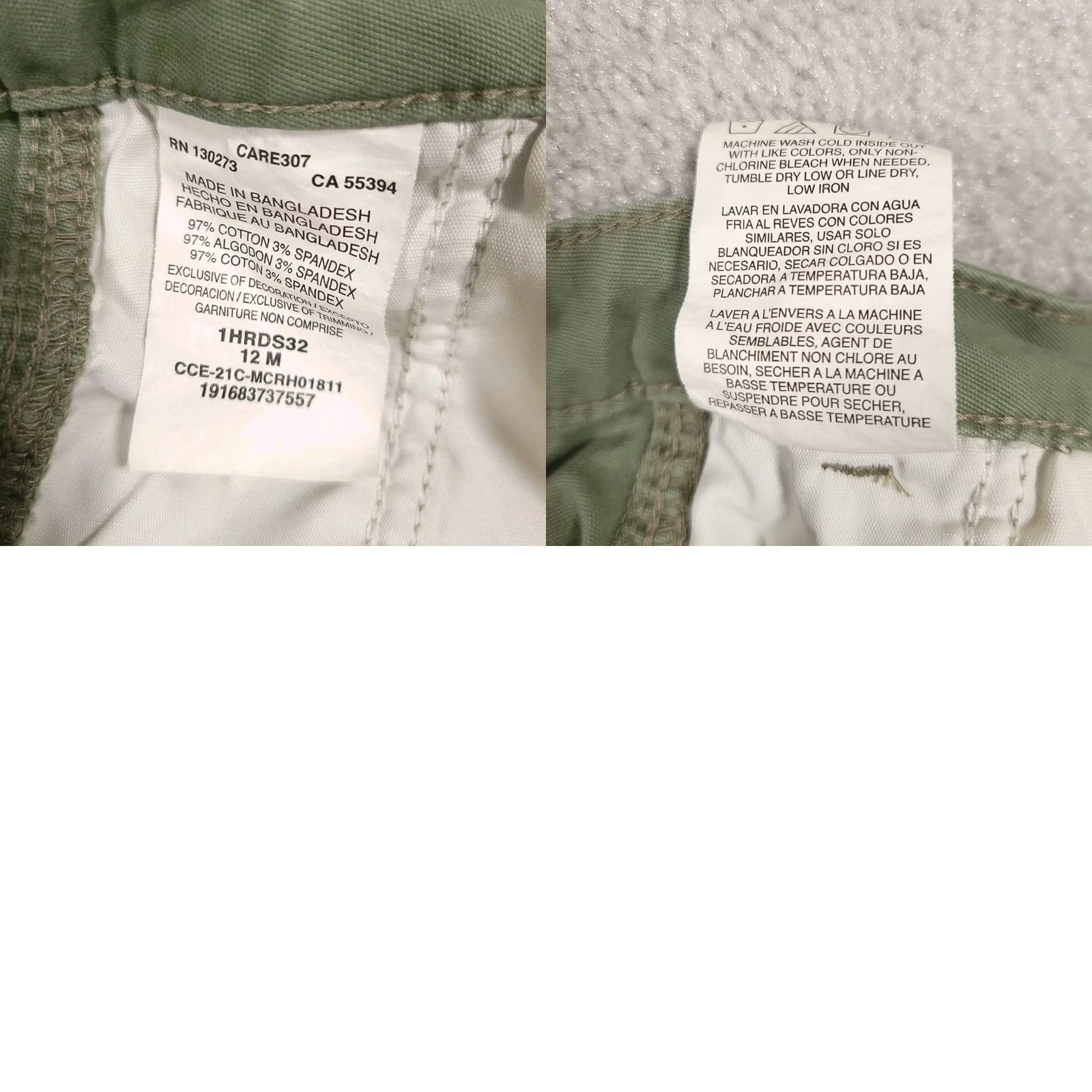 Lee Lee Regular Fit Dungaree Shorts Women’s 12 Green Heritage High Rise Casual Solid Green 12 Womens Regular Shorts Lee Size 34" / US 12 / IT 48 - 9 Thumbnail