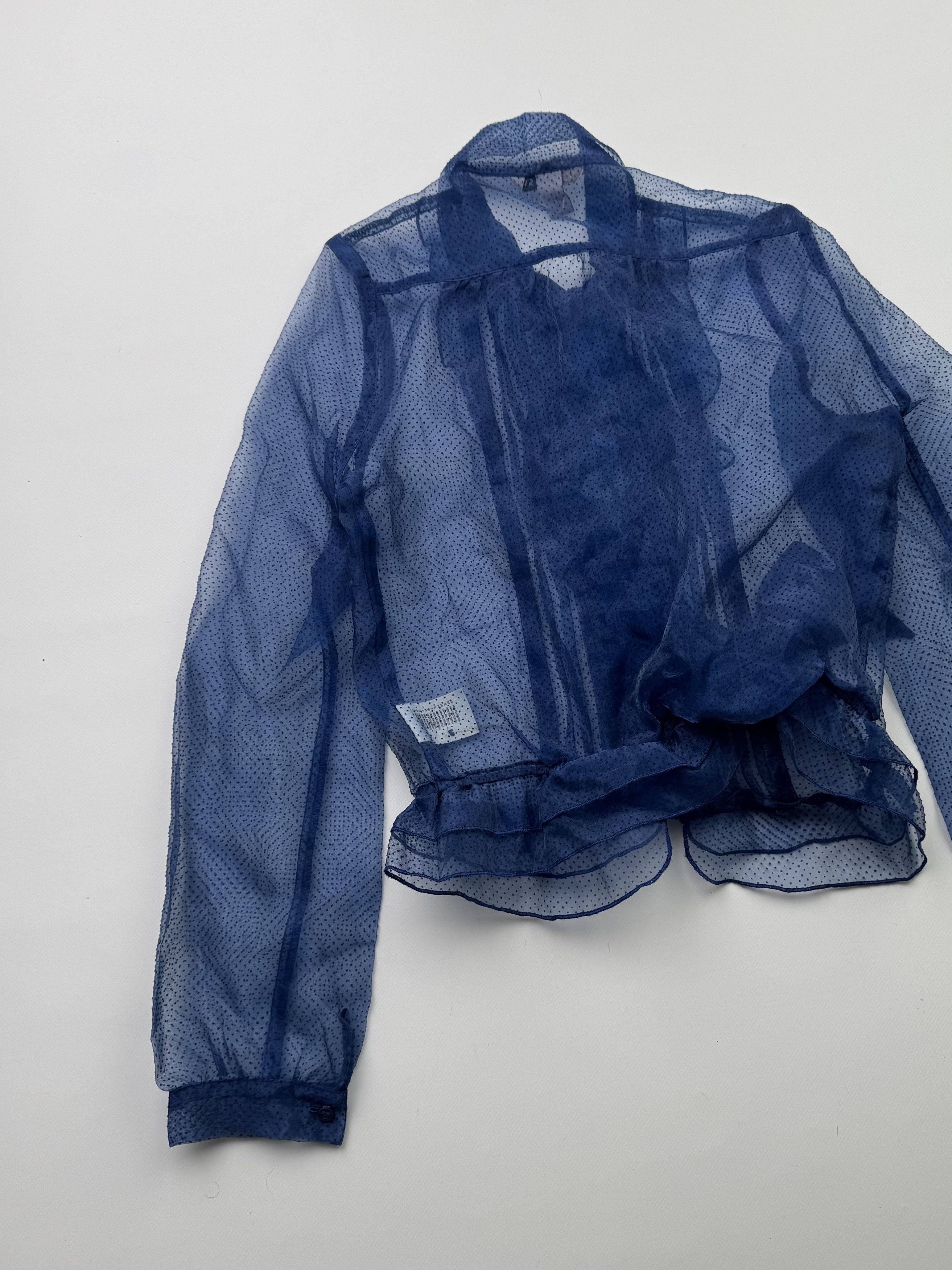 Vintage Vintage Cropped Mesh Blouse B479(V322)E2 Size S / US 4 / IT 40 - 9 Thumbnail