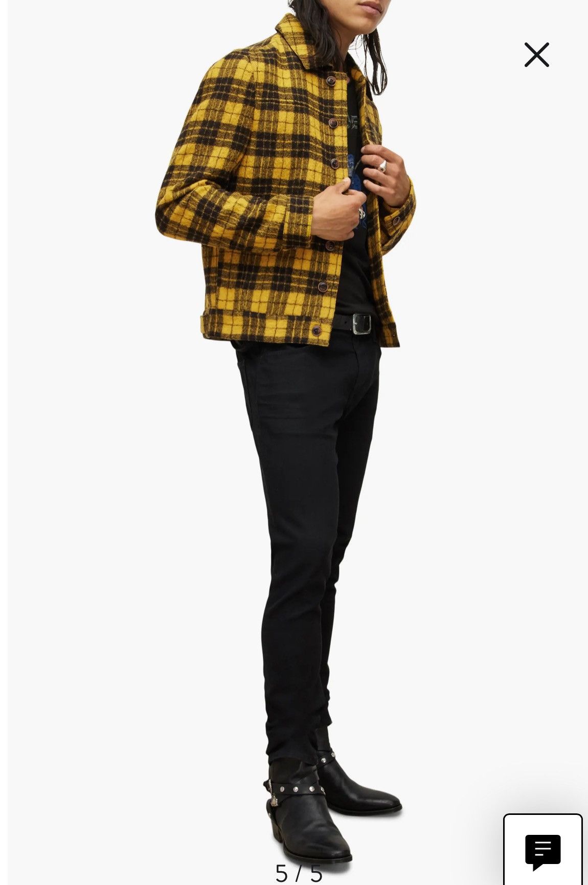 John Varvatos Searcy Plaid Blouson Wool Jacket. 50 Size US M / EU 48-50 / 2 - 10 Thumbnail