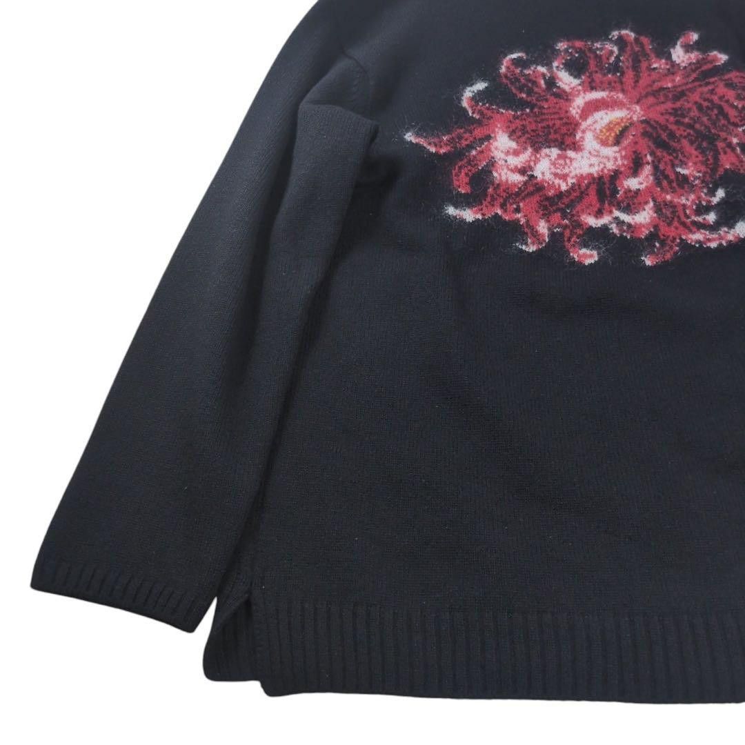 Yohji Yamamoto POUR HOMME 22aw red fower knit HE-K29-983 Size US L / EU 52-54 / 3 - 3 Thumbnail