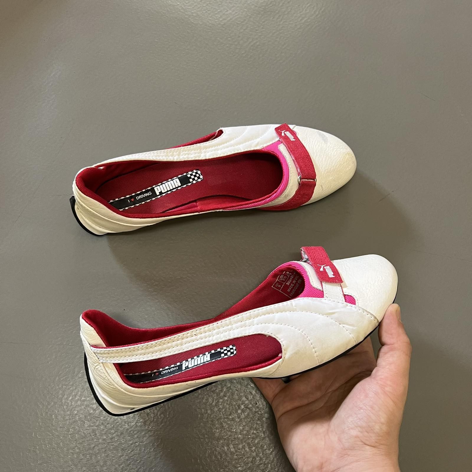Puma RARE Puma Ballet Flats Shoes Speedcat Suede Pink Size US 9 / IT 39 - 1 Thumbnail