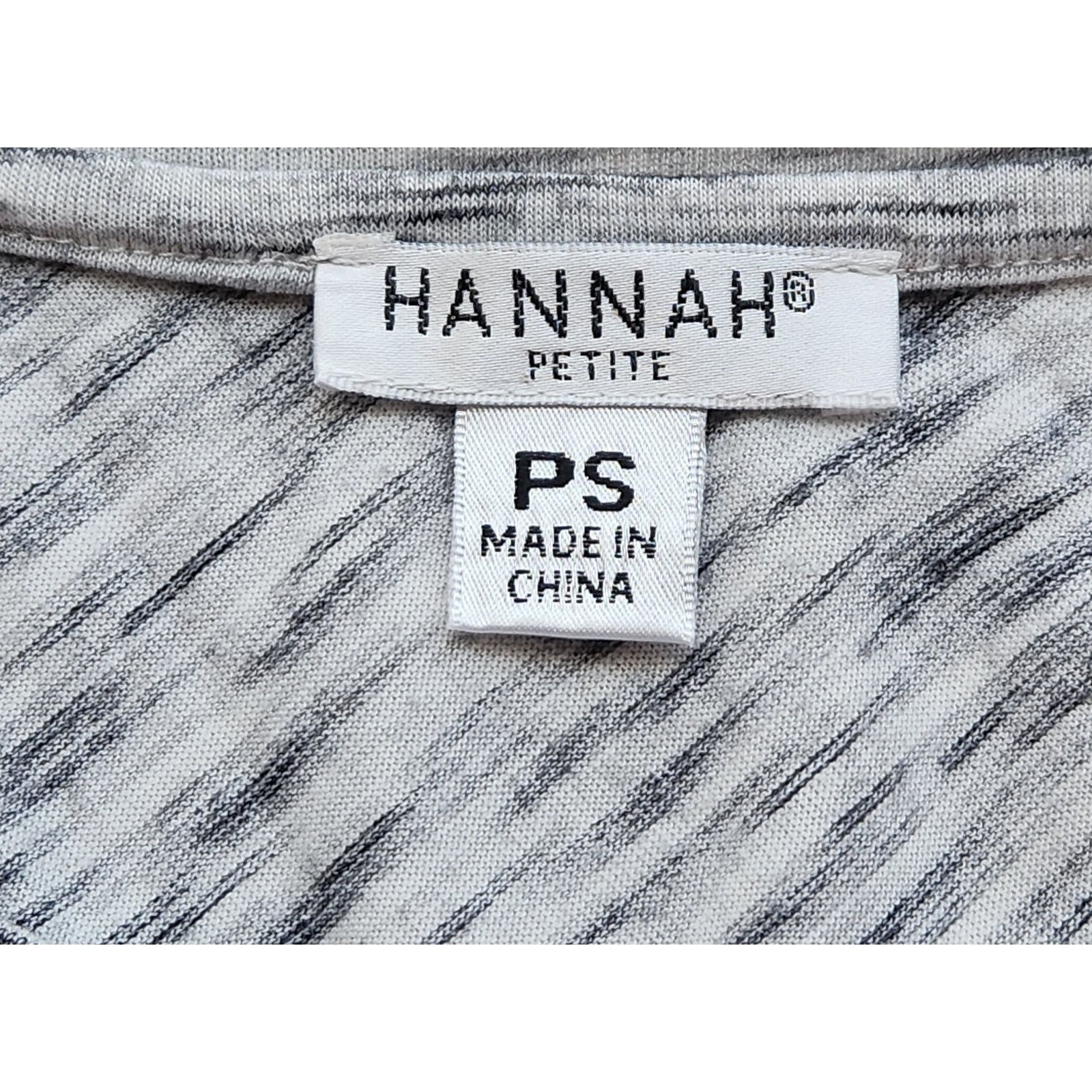 Other Hannah Petite Black White Marled Round Neck Top PS Soft Size S / US 4 / IT 40 - 4 Thumbnail