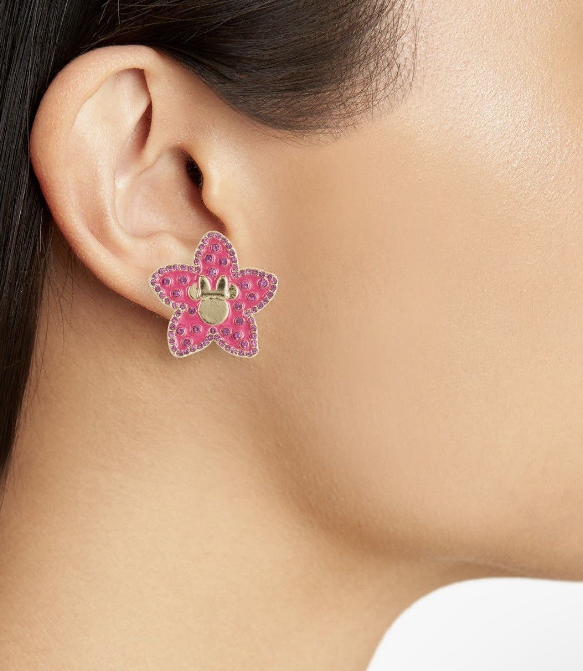 Disney Baublebar x Disney Minnie Mouse Hisbiscus Stud Earring Size ONE SIZE - 2 Thumbnail