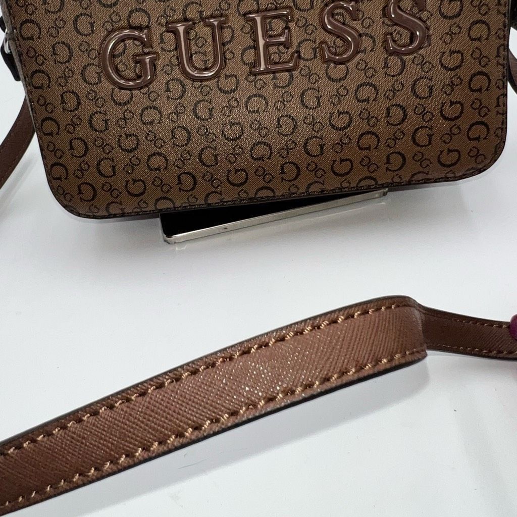 Guess Guess Coated Canvas Signature Camera Bag Crossbody Size ONE SIZE - 4 Thumbnail