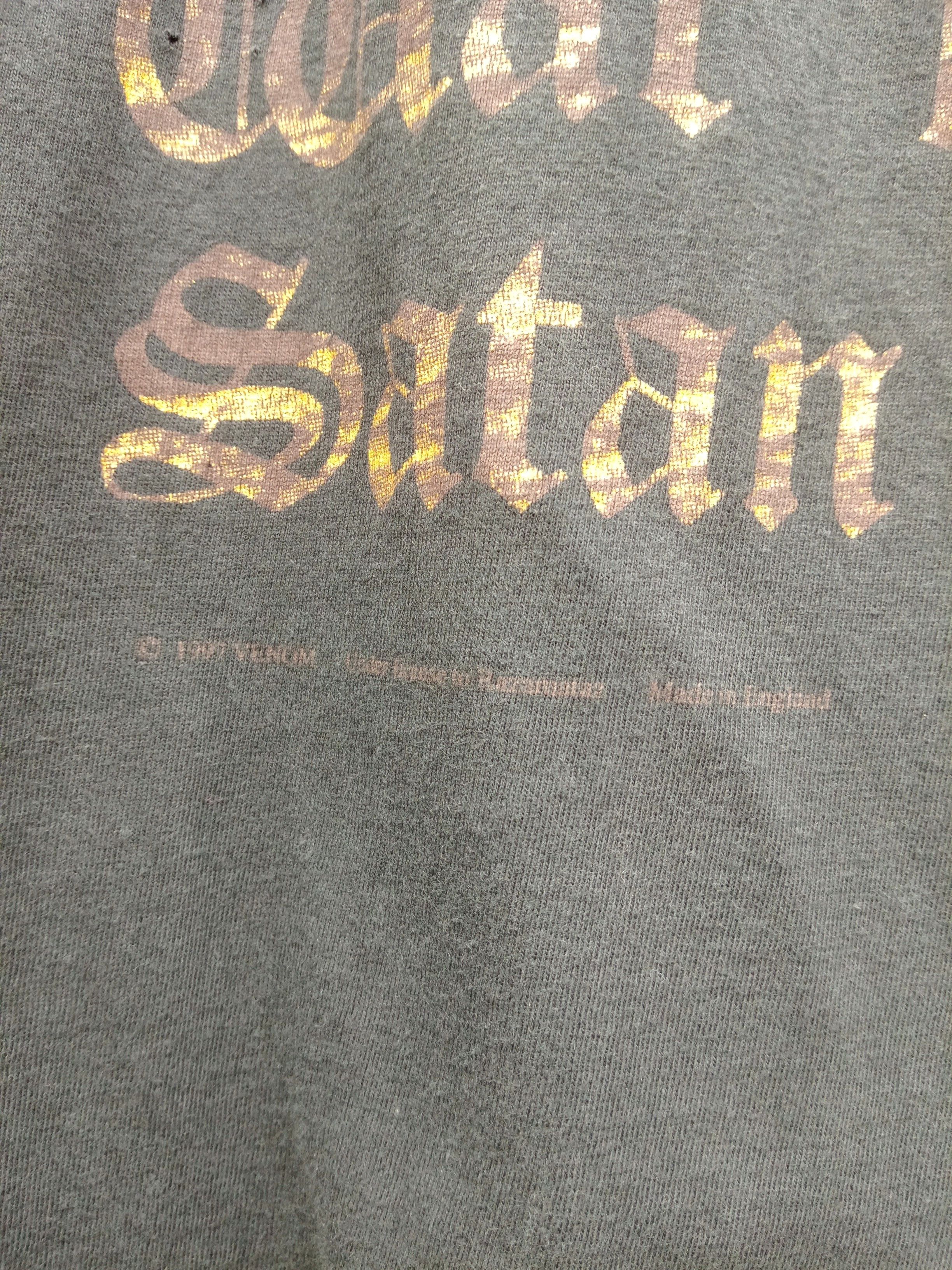 Band Tees × Vintage Rare Vintage 1997 Venom At War with Satan LS rare Size US M / EU 48-50 / 2 - 3 Thumbnail