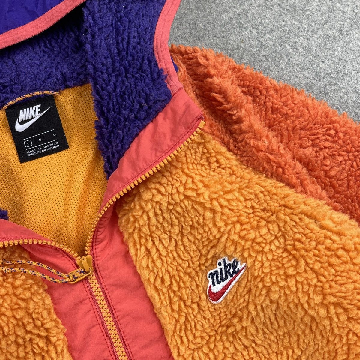 Half Zip Sherpa Jacket Nike Sherpa Heritage Nike Sportswear Half