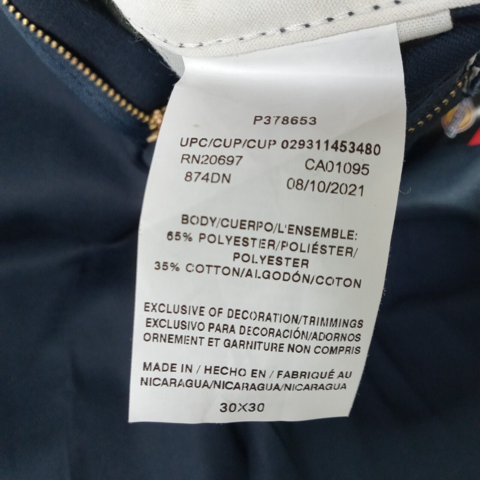 Dickies Dickies 874 Original Fit Work Pants Flex Men's 30x30 Blue Size US 30 / EU 46 - 5 Thumbnail