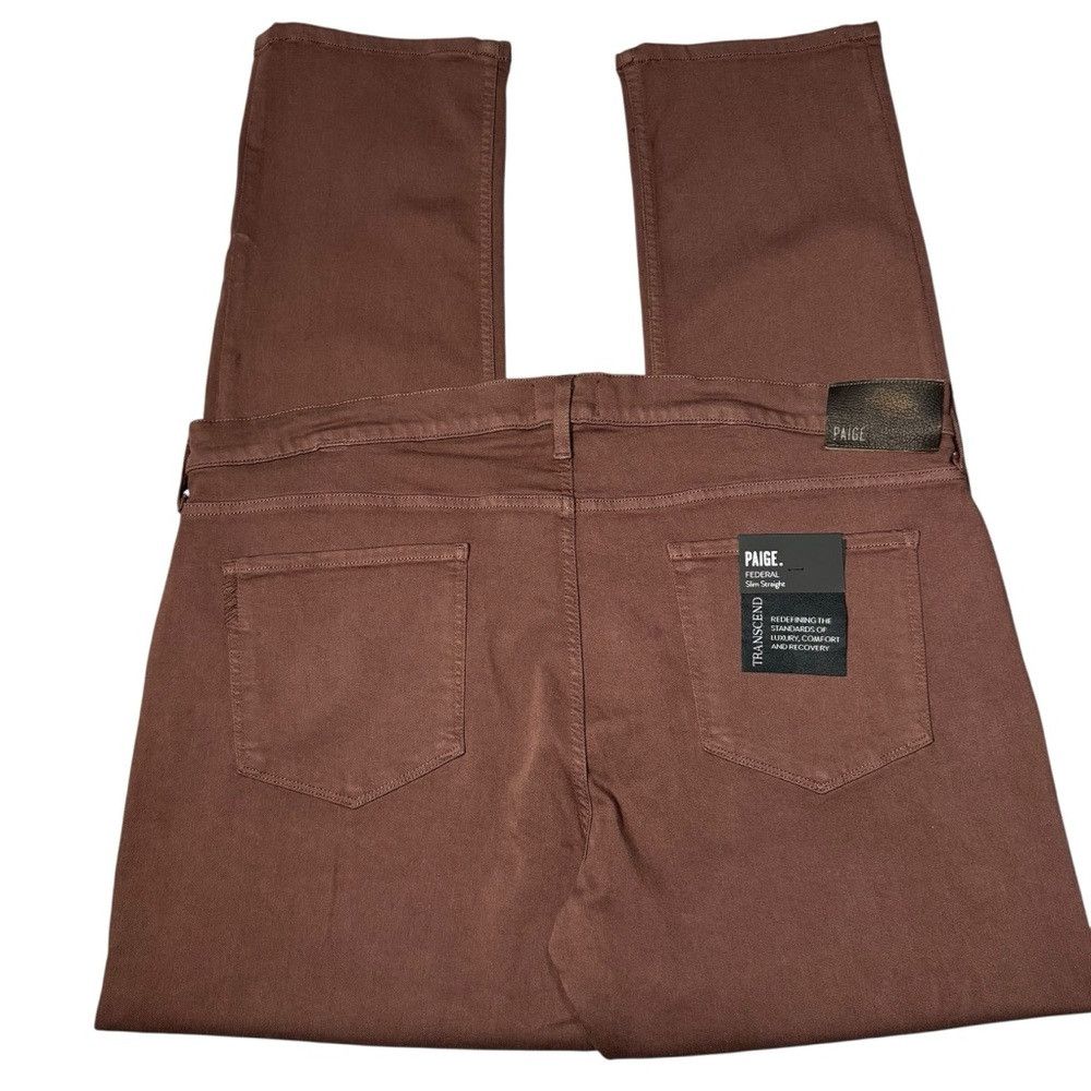 Paige NWT New PAIGE Federal Slim Straight Jeans in Terracotta Cla Size US 40 / EU 56 - 4 Thumbnail