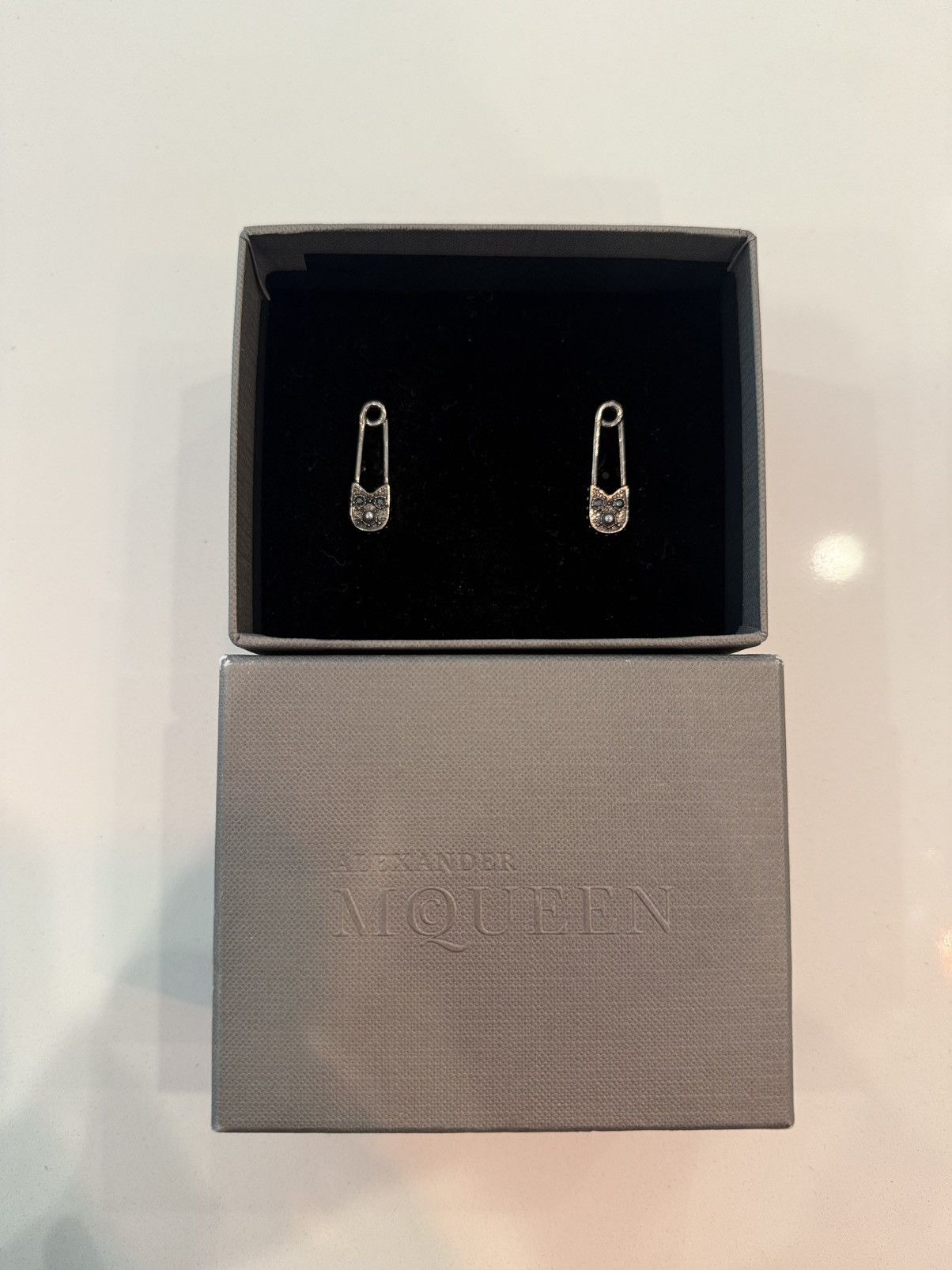 Alexander McQueen 100% Silver SAFETY PIN CUFFLINKS-Alexander Mcqueen Size ONE SIZE - 4 Thumbnail
