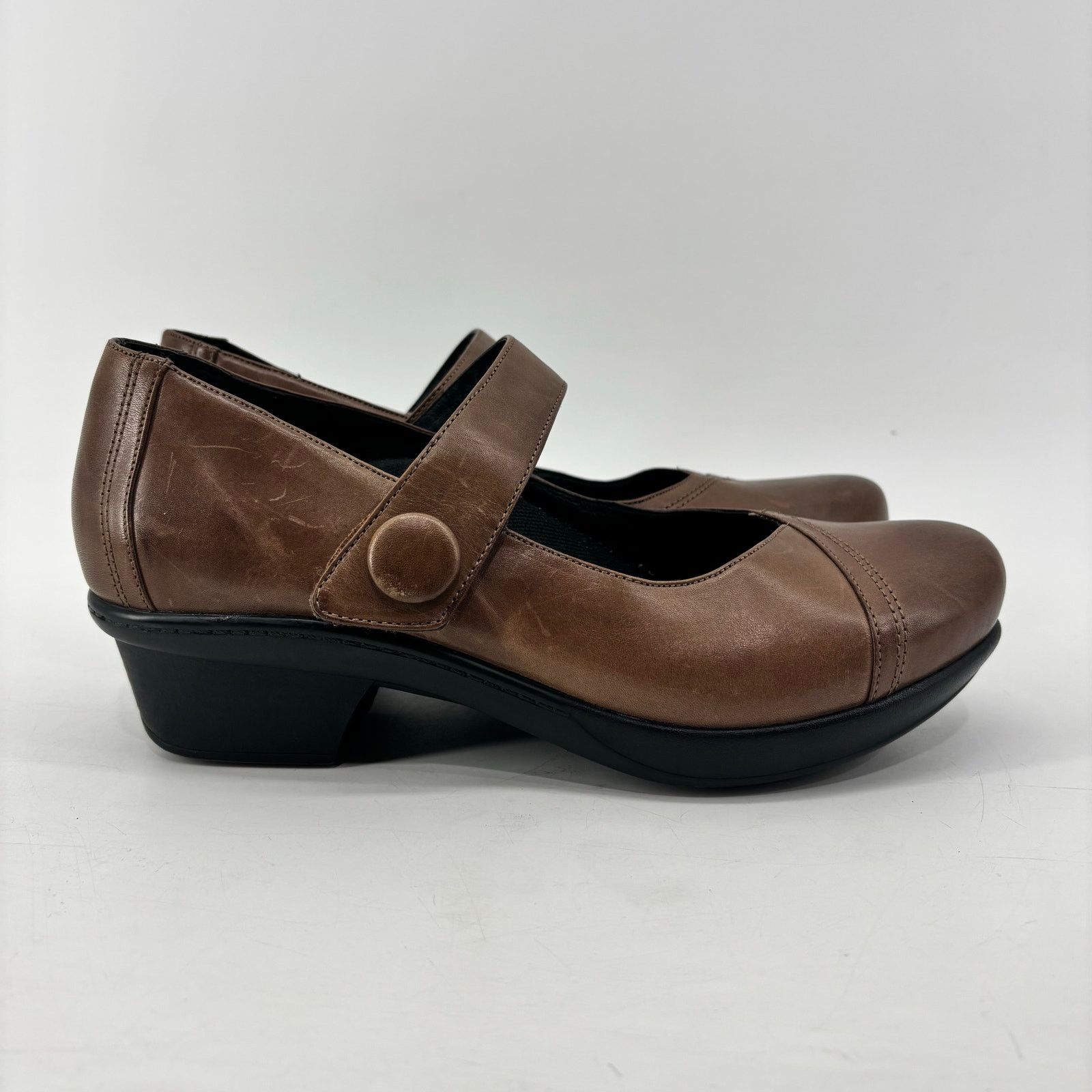 Other Abeo Womens Size 9 Cate Mary Jane Brown Leather Comfort Size US 9 / IT 39 - 2 Thumbnail