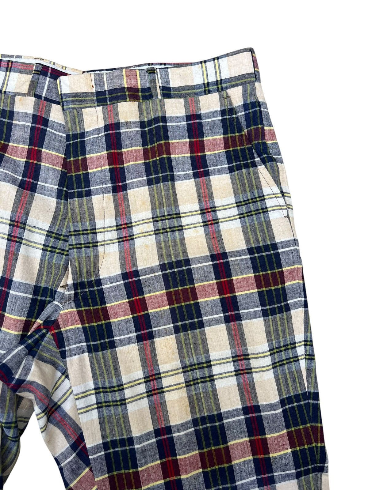 Corbin 60s 70s Hand Woven India Madras by Corbin Talon Zip Trouser Size US 36 / EU 52 - 9 Thumbnail