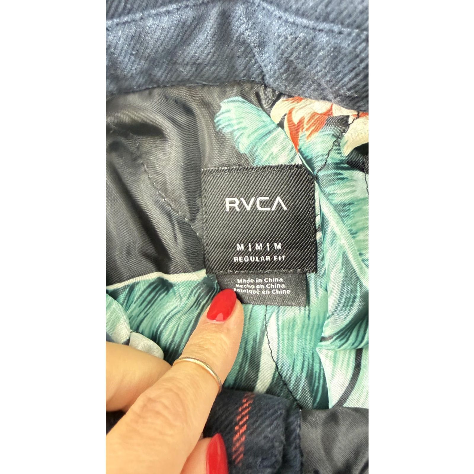 RVCA VINTAGE RVCA Jacket Mens M Blue Plaid Quilted Flannel Tropical Lined Warm FENRYVI Size US M / EU 48-50 / 2 - 5 Thumbnail