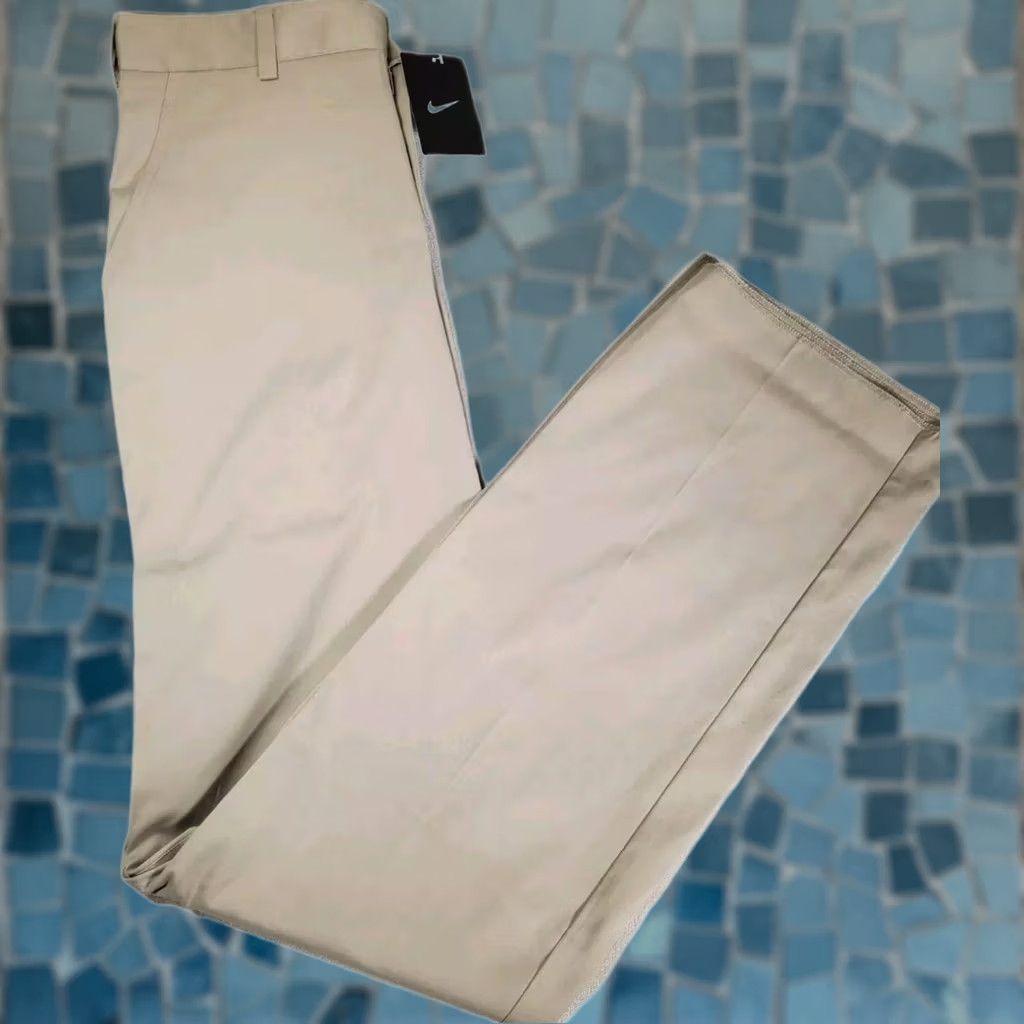 Nike Nike Dri-Fit Golf Training Pants / Khaki Beige 598445-221 Men’s 32 Unhemmed New with Tags Size US 32 / EU 48 - 1 Thumbnail