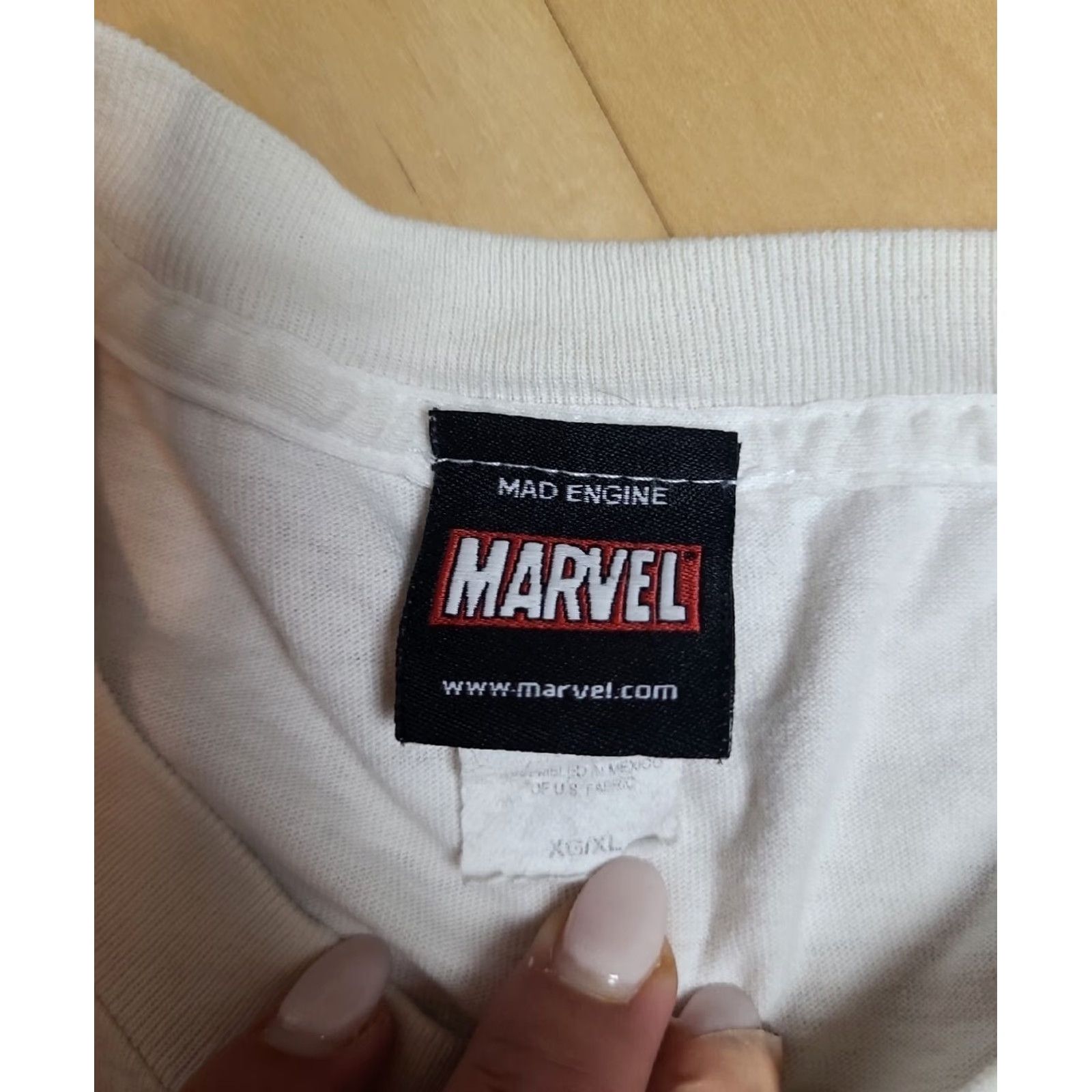 Vintage Marvel Graphic T-Shirt Adult XL White Mens Size US XL / EU 56 / 4 - 3 Thumbnail